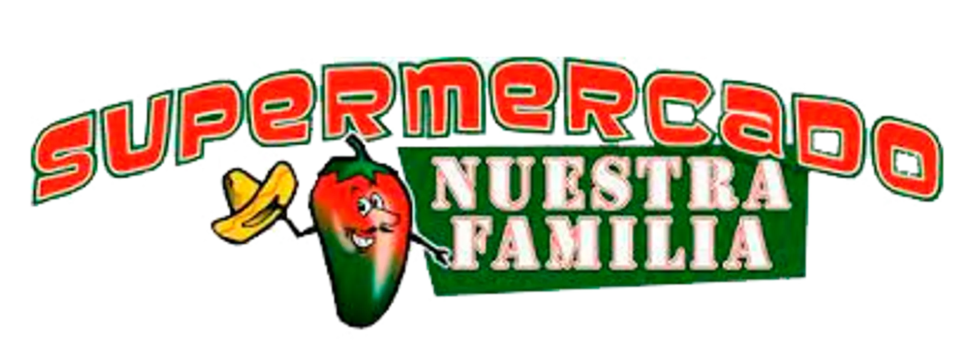 Supermercado Nuestra Familia logo de catálogo