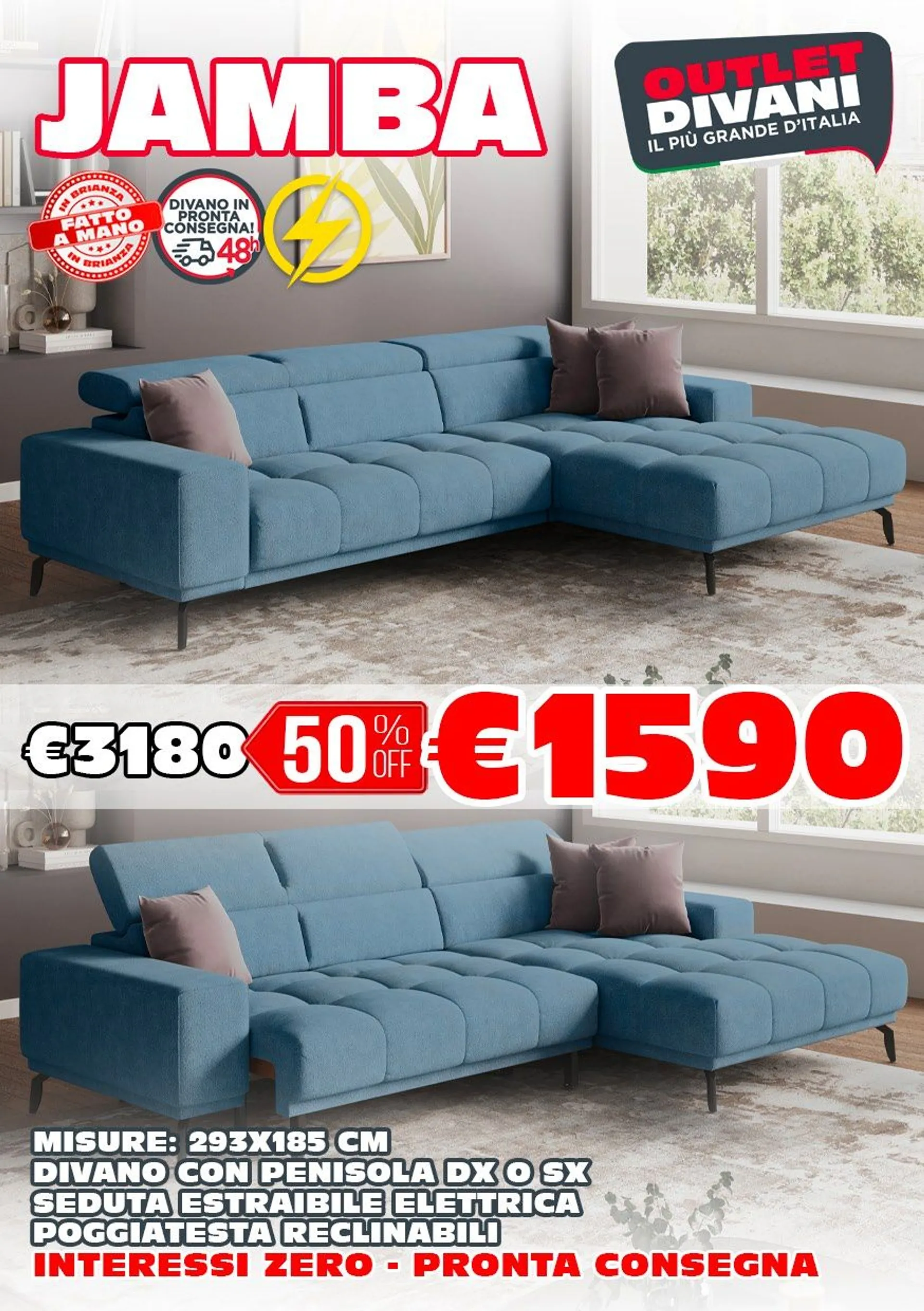Volantini Outlet Divani da 4 giugno a 10 giugno di 2025 - Pagina del volantino 4