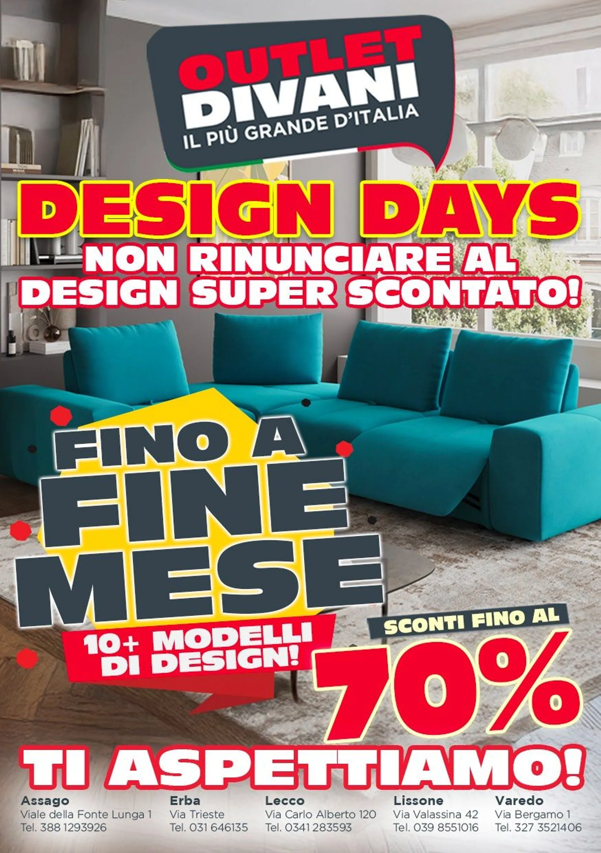 Volantini Outlet Divani da 4 giugno a 10 giugno di 2025 - Pagina del volantino 