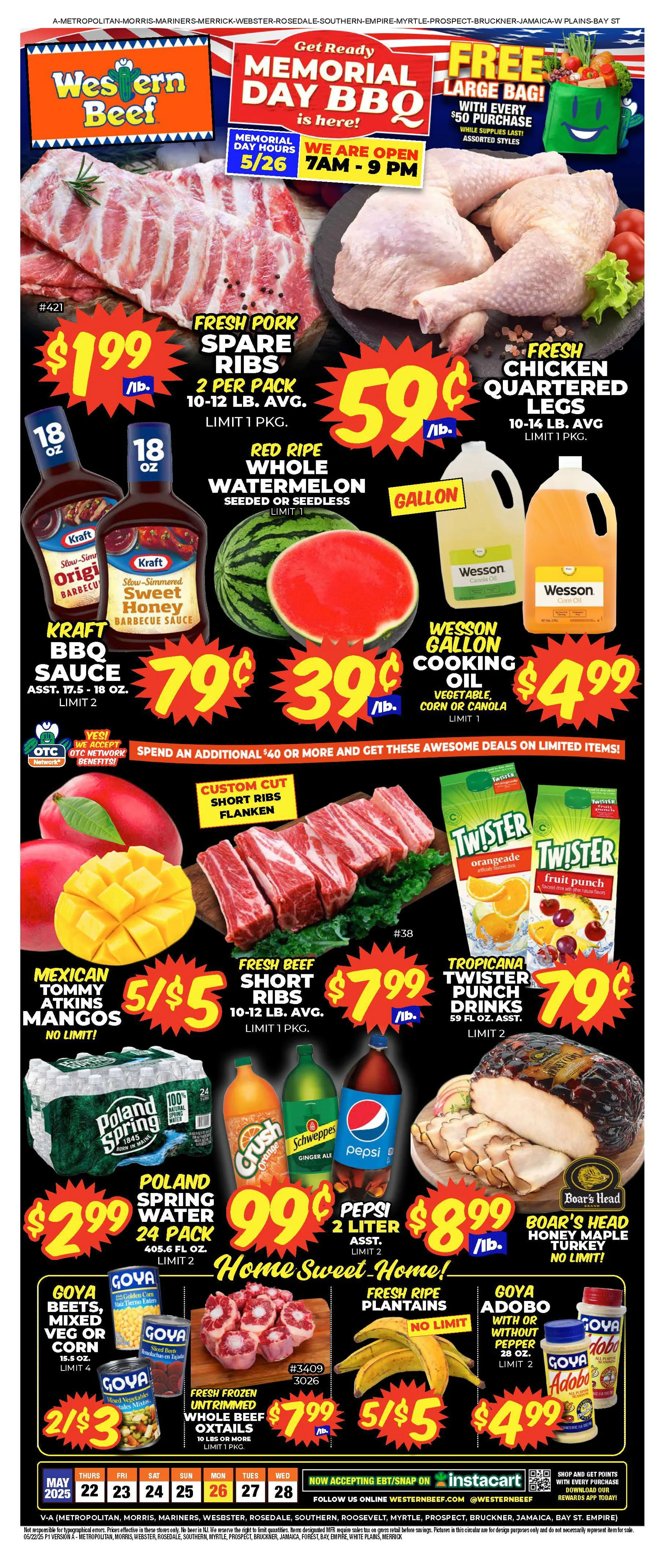Weekly ad Western Beef Weekly Ad from May 23 to May 31 2025 - Page 1