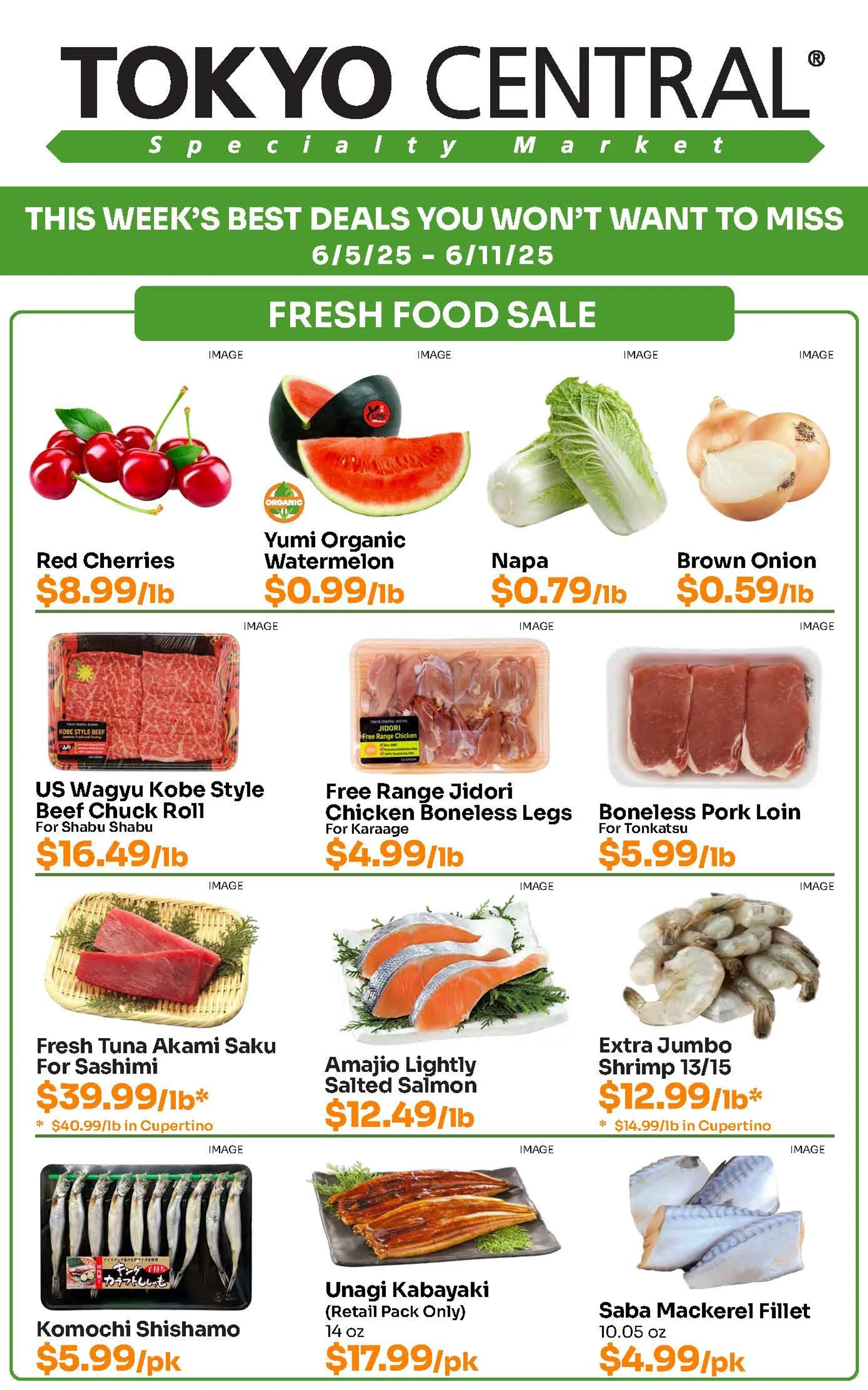 Weekly ad  Tokyo Central Specialty Market weekly ads from June 5 to June 11 2025 - Page 1
