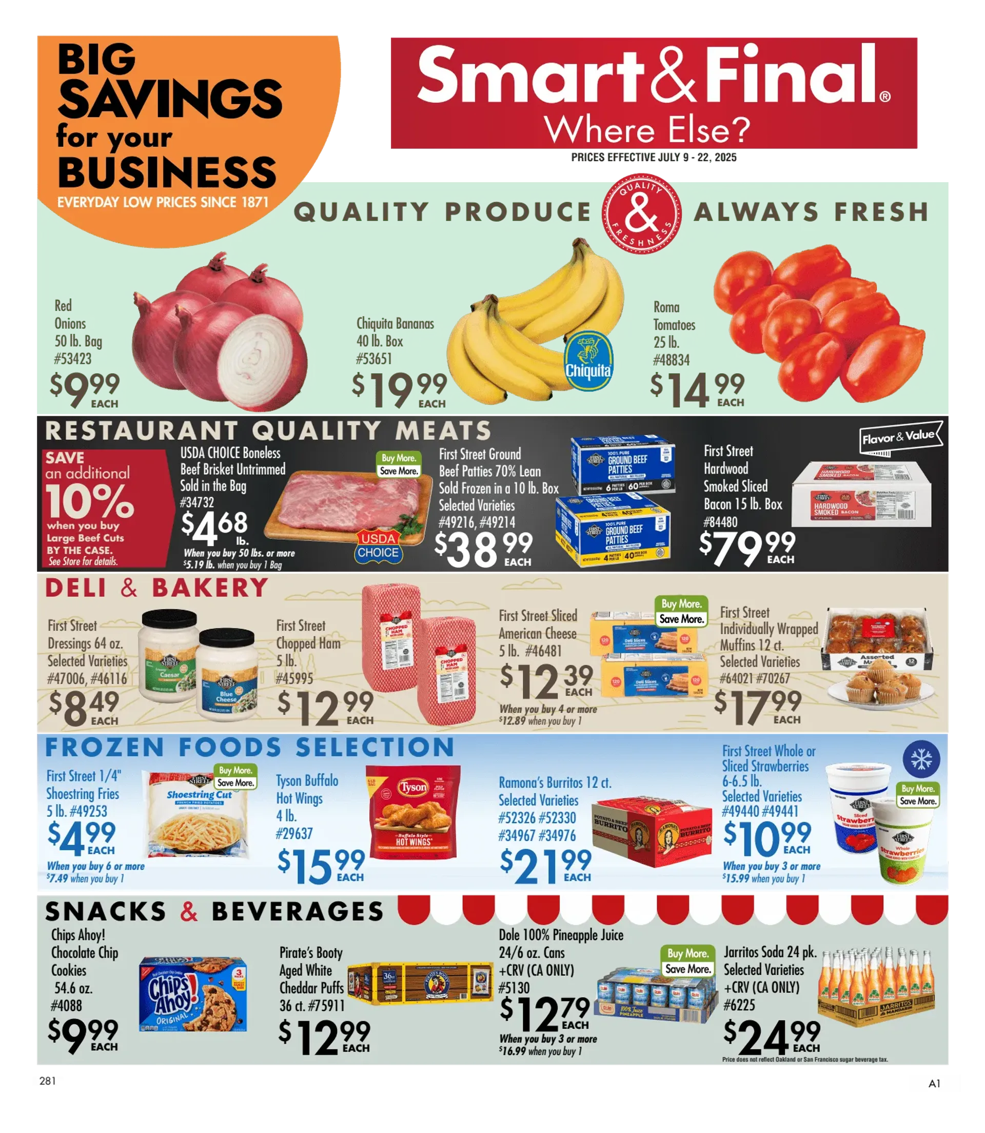Weekly ad Smart and Final weekly ads from July 9 to July 22 2025 - Page 1