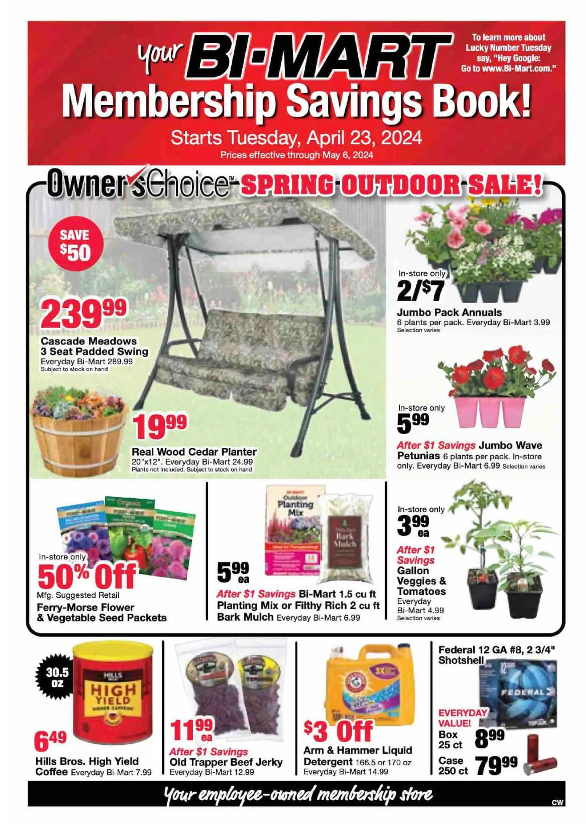 Weekly ad BI-MART SALES from April 23 to May 6 2024 - Page 1