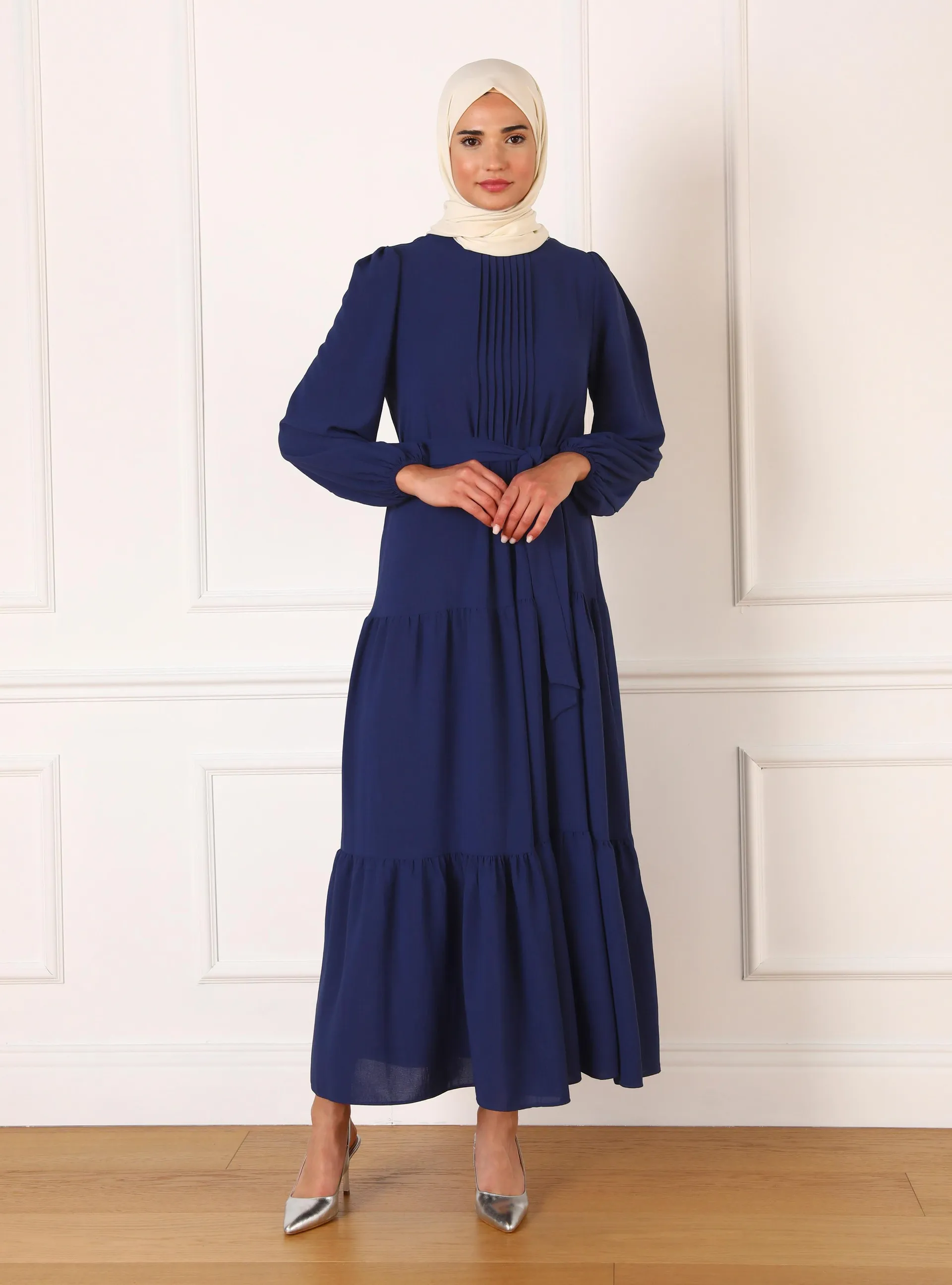 Navy Blue - Modest Dress