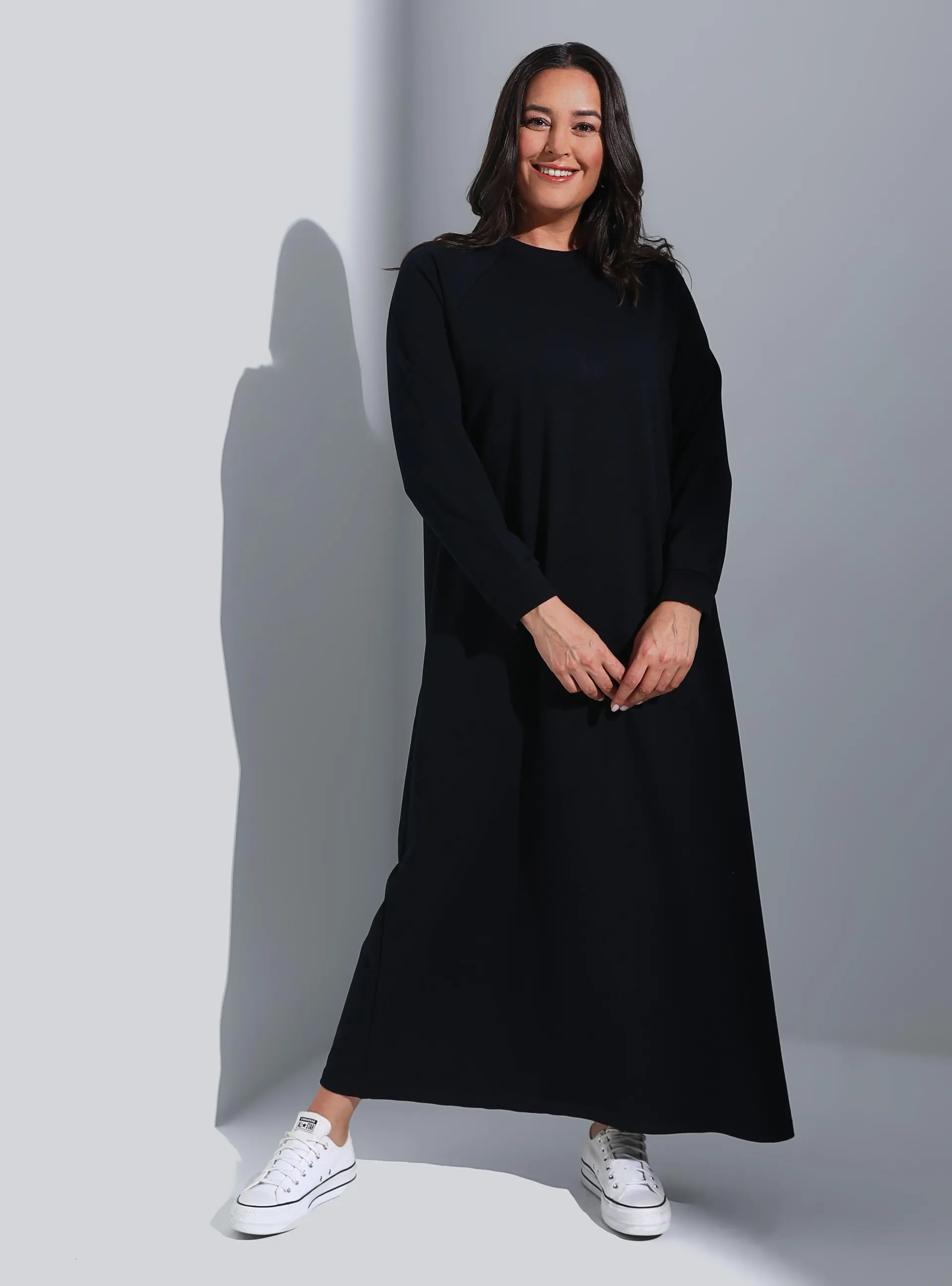 Navy Blue - Plus Size Dress