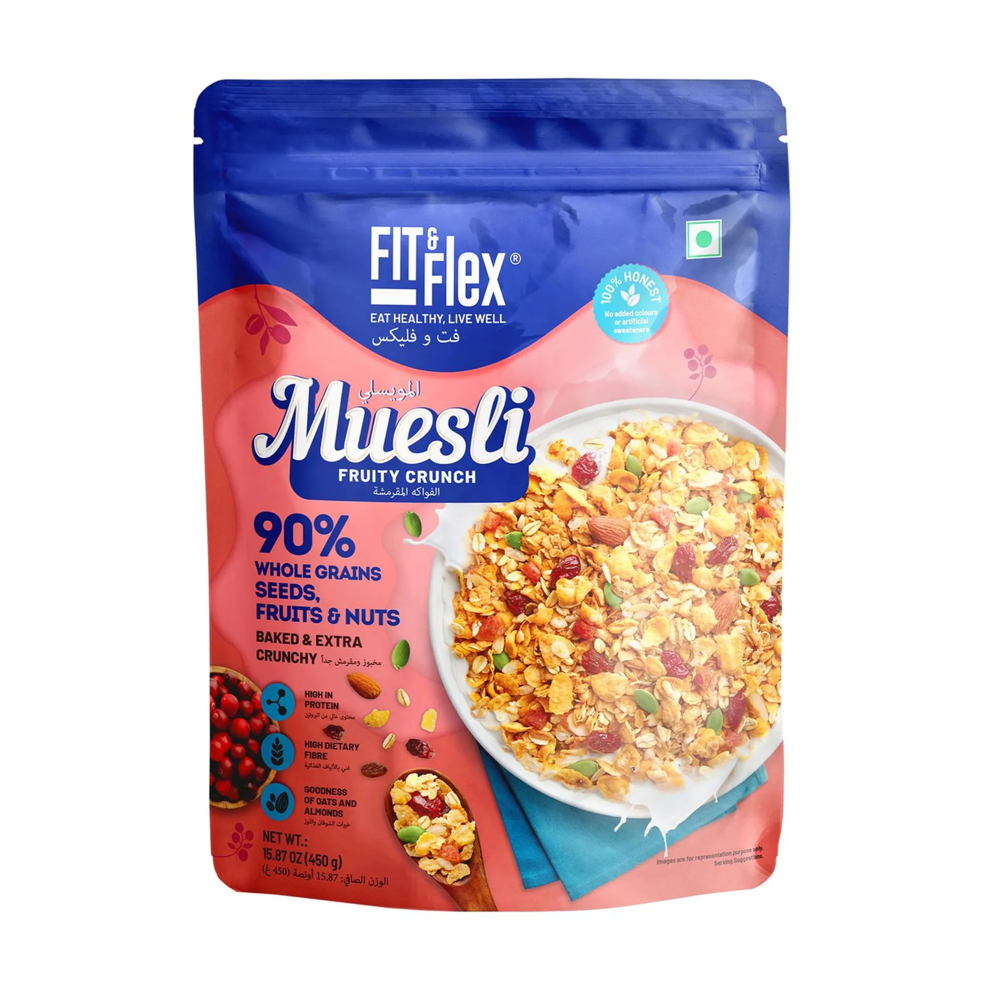 Fit & Flex Muesli Fruity Crunch 450 g