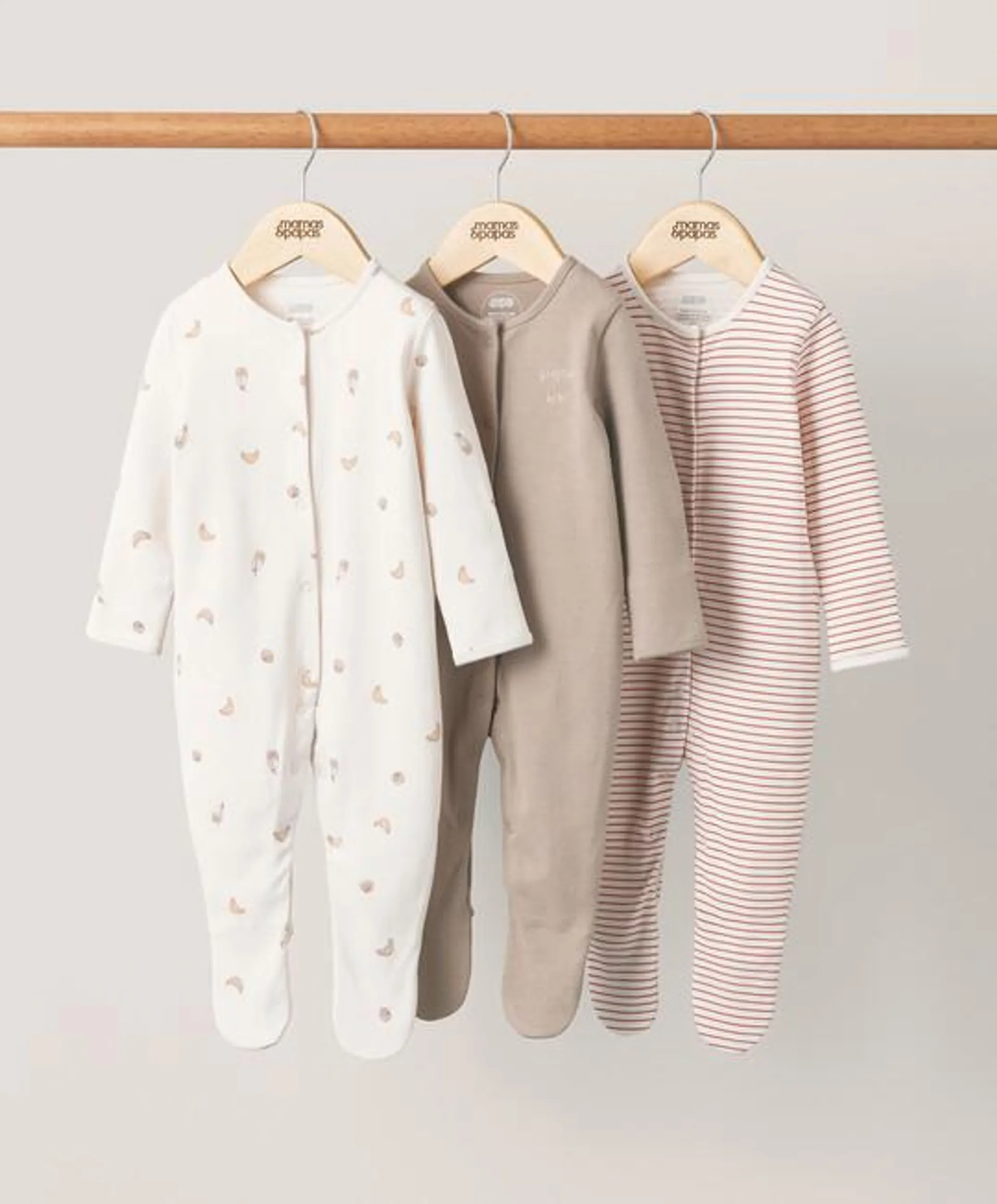 Bonjour Bebe Parisian Sleepsuits (Set of 3)