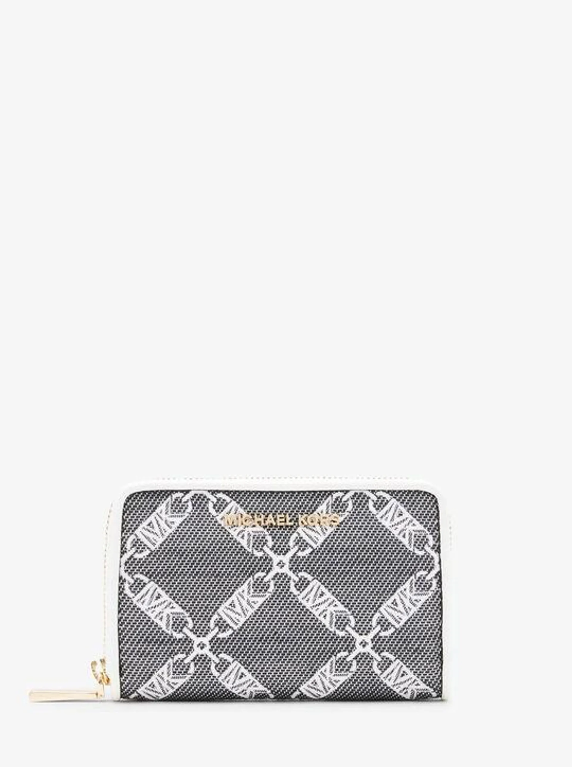 Jet Set Small Empire Logo Jacquard Card Case