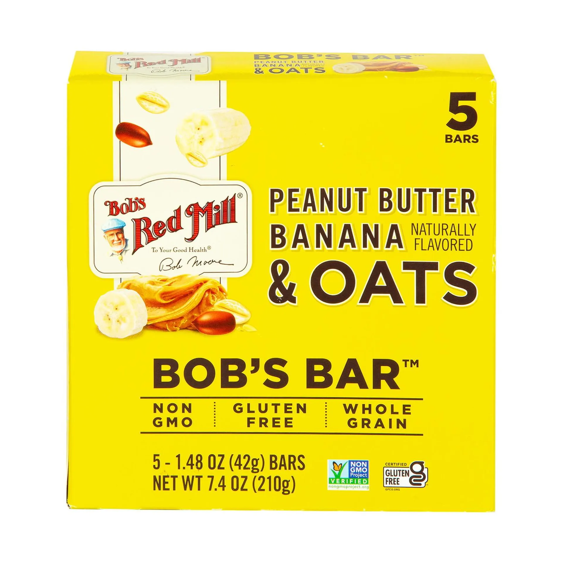 Bob's Red Mill Peanut Butter Banana & Oats Bar 5 pcs 210 g