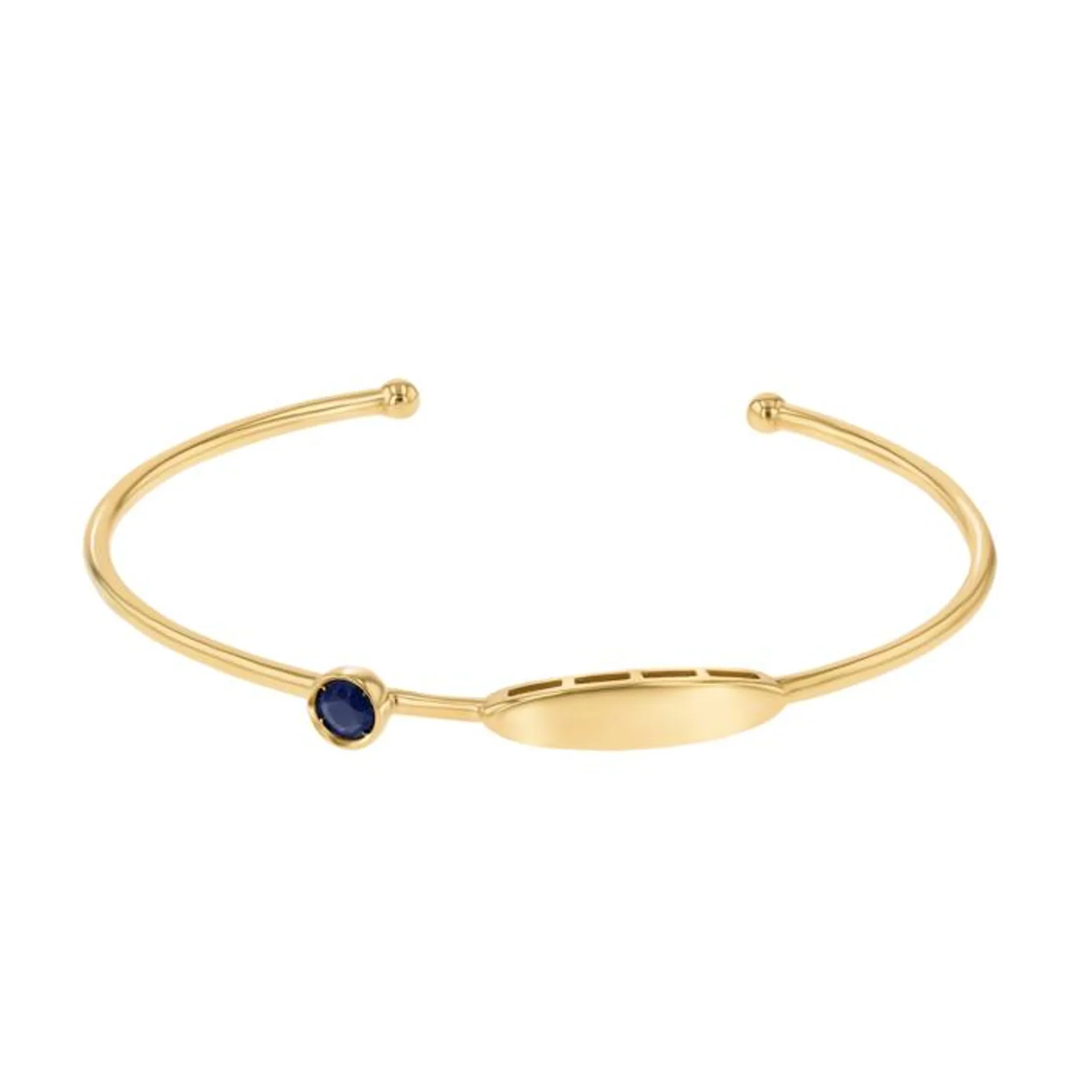 Children's Jewellery Ara Blue Sapphire September Birthstone Bangle