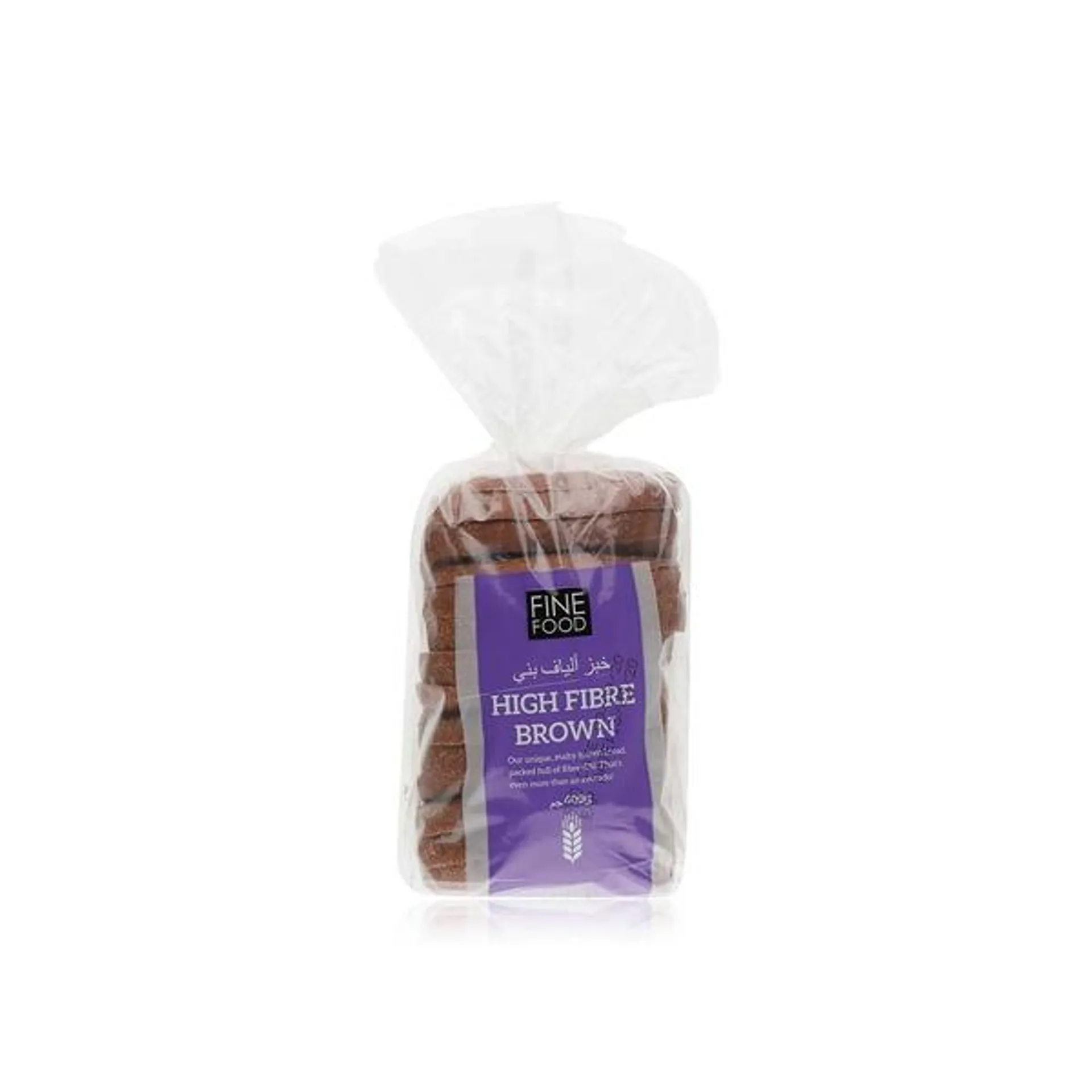 Fine Food high fibre brown bread 400g