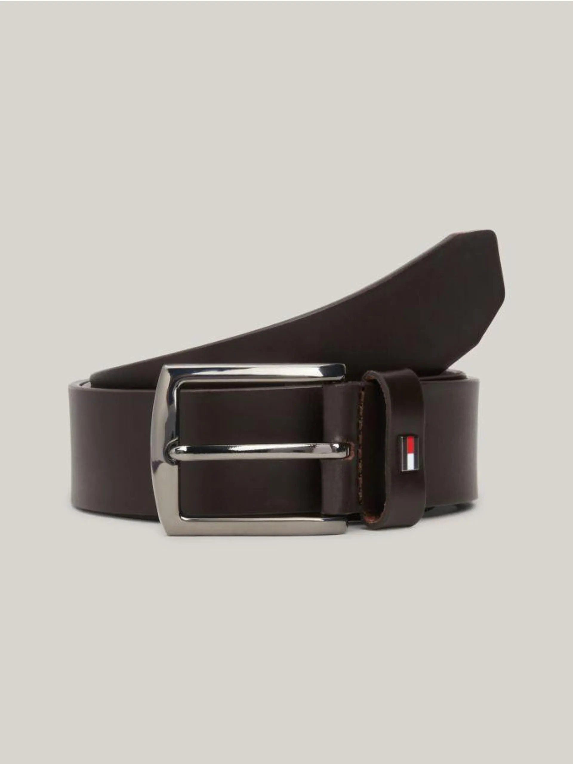 Denton Enamel Flag Leather Belt