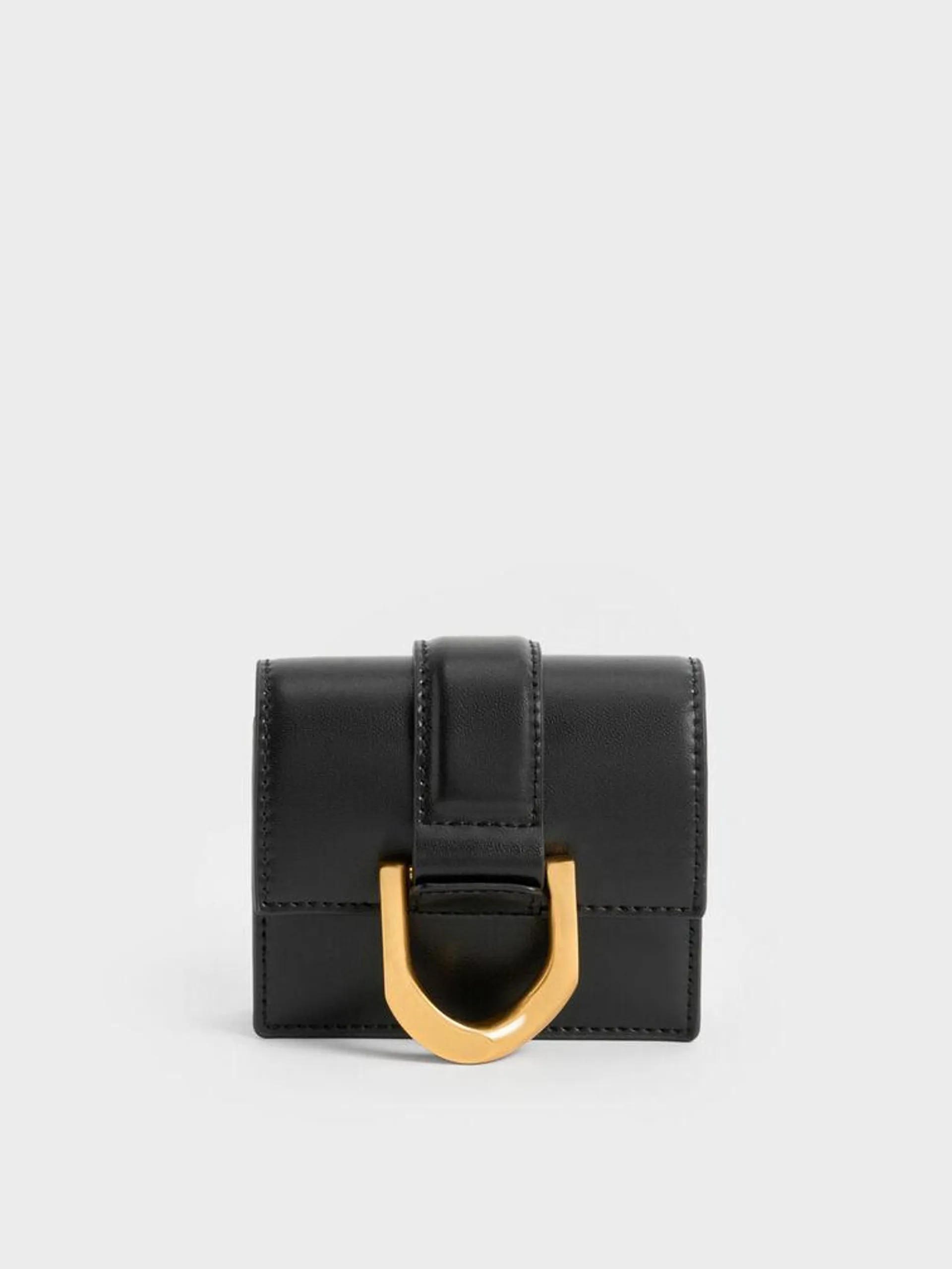 Gabine Chain-Link Card Holder - Black