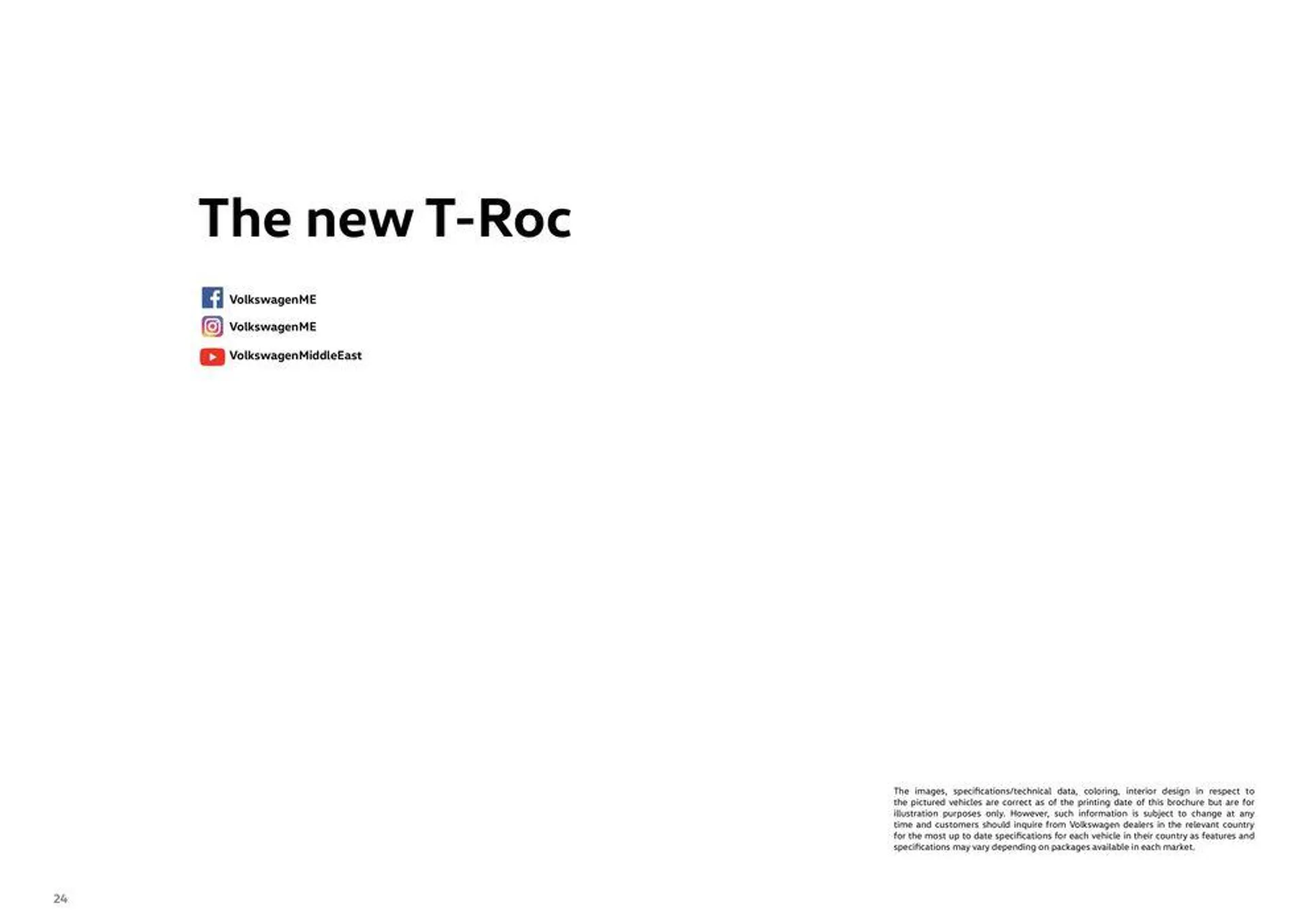 The New T-Roc from 31 January to 31 January 2025 - Offers page 24