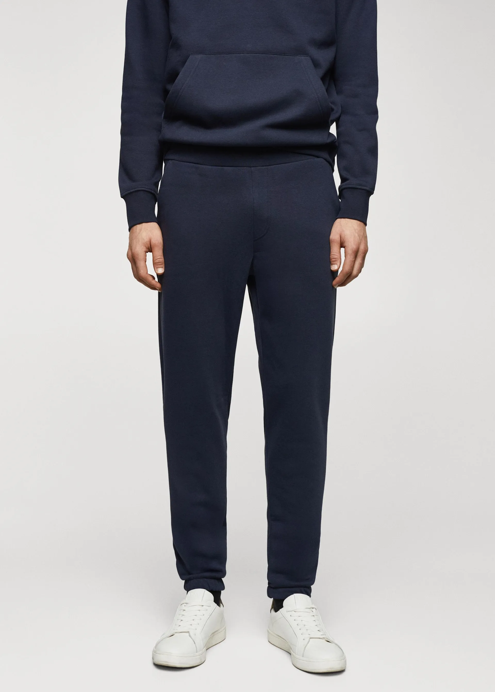 Cotton jogger-style trousers