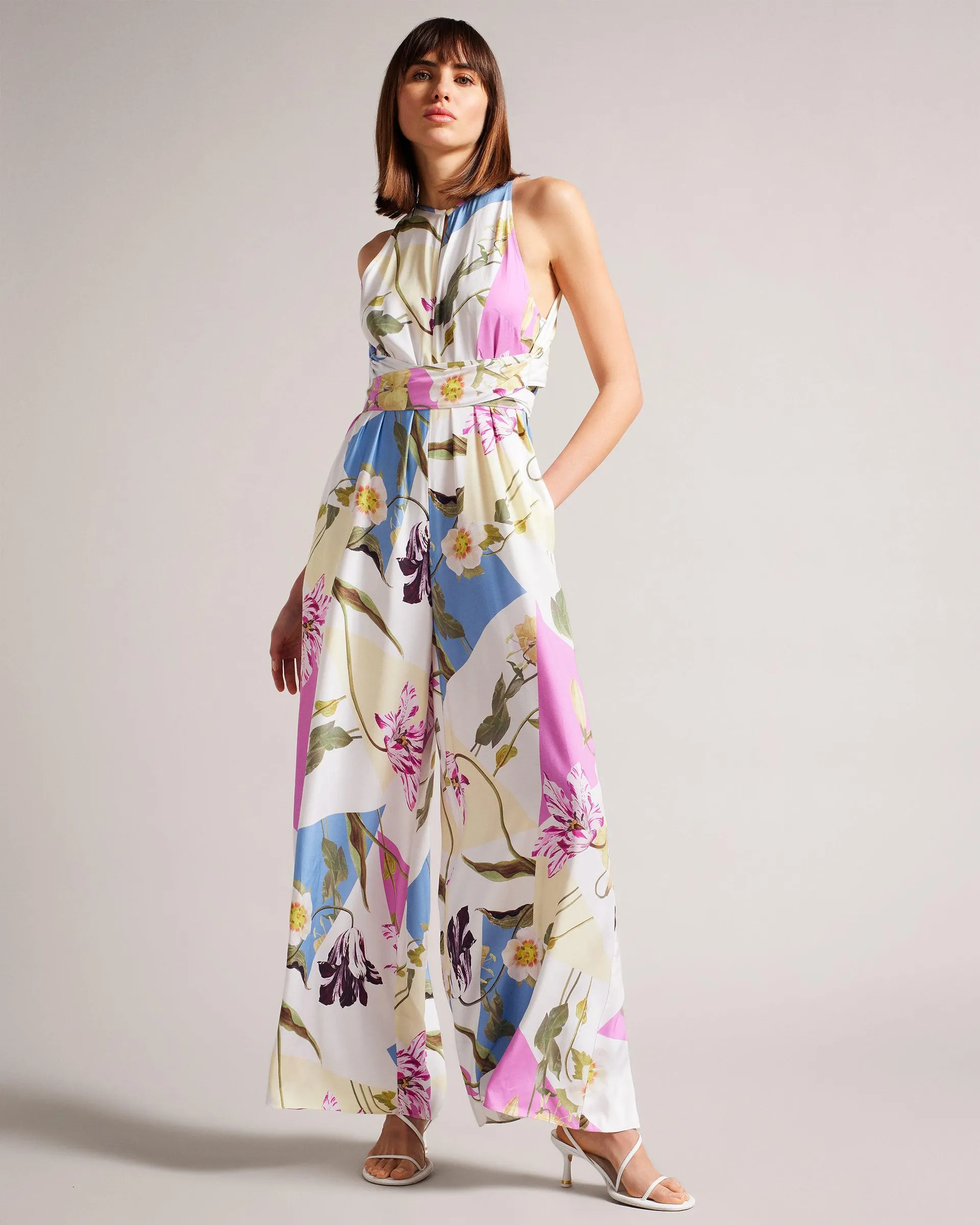 Printed Halter Neck Jumpsuit