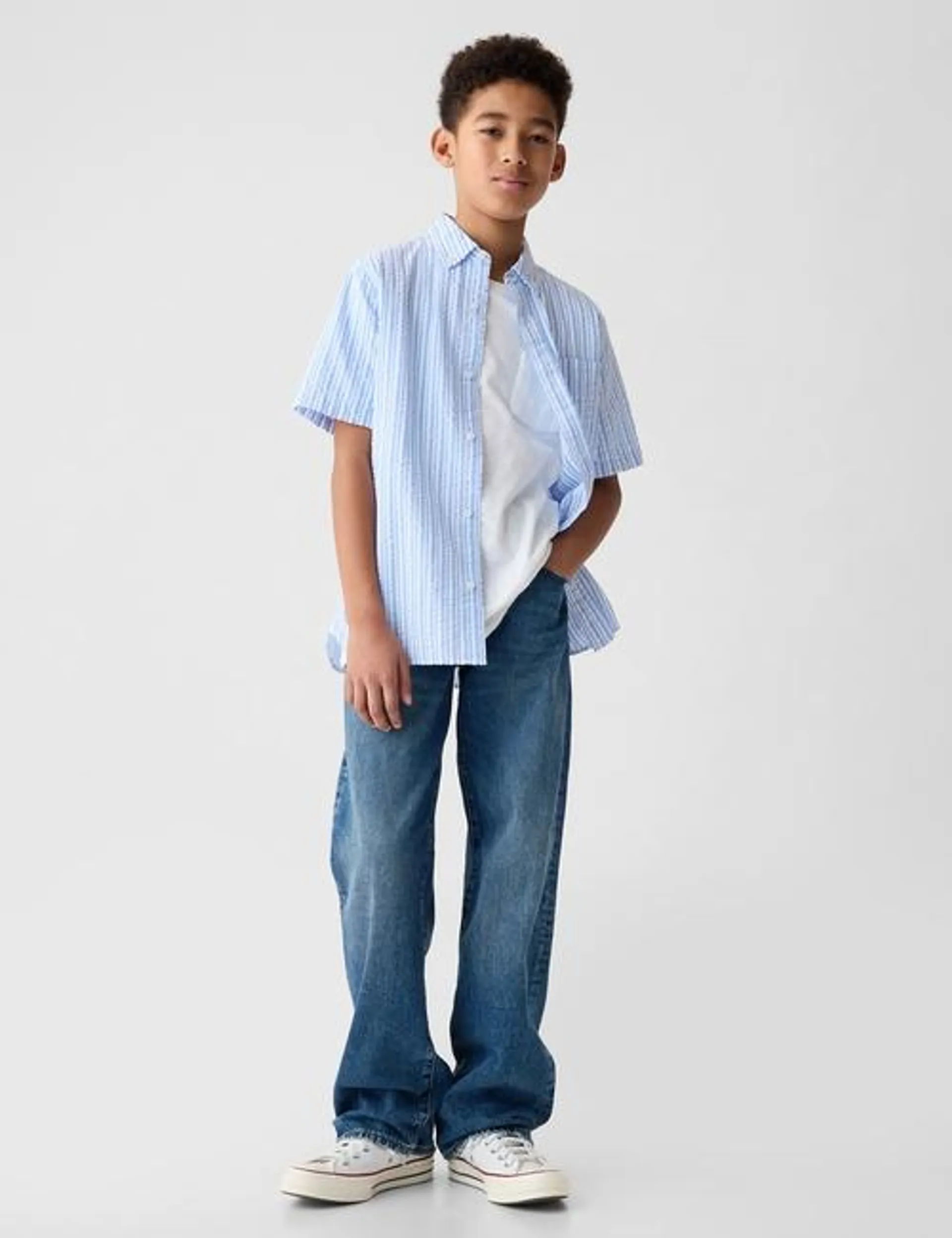 Kids Seersucker Oxford Shirt