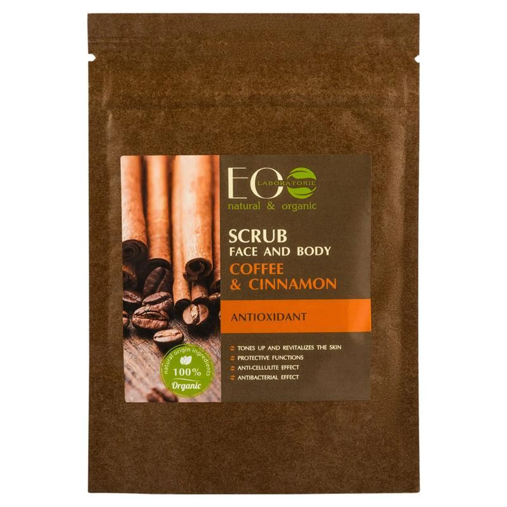 EO Laboratorie Organic Coffee & Cinnamon Face & Body Scrub