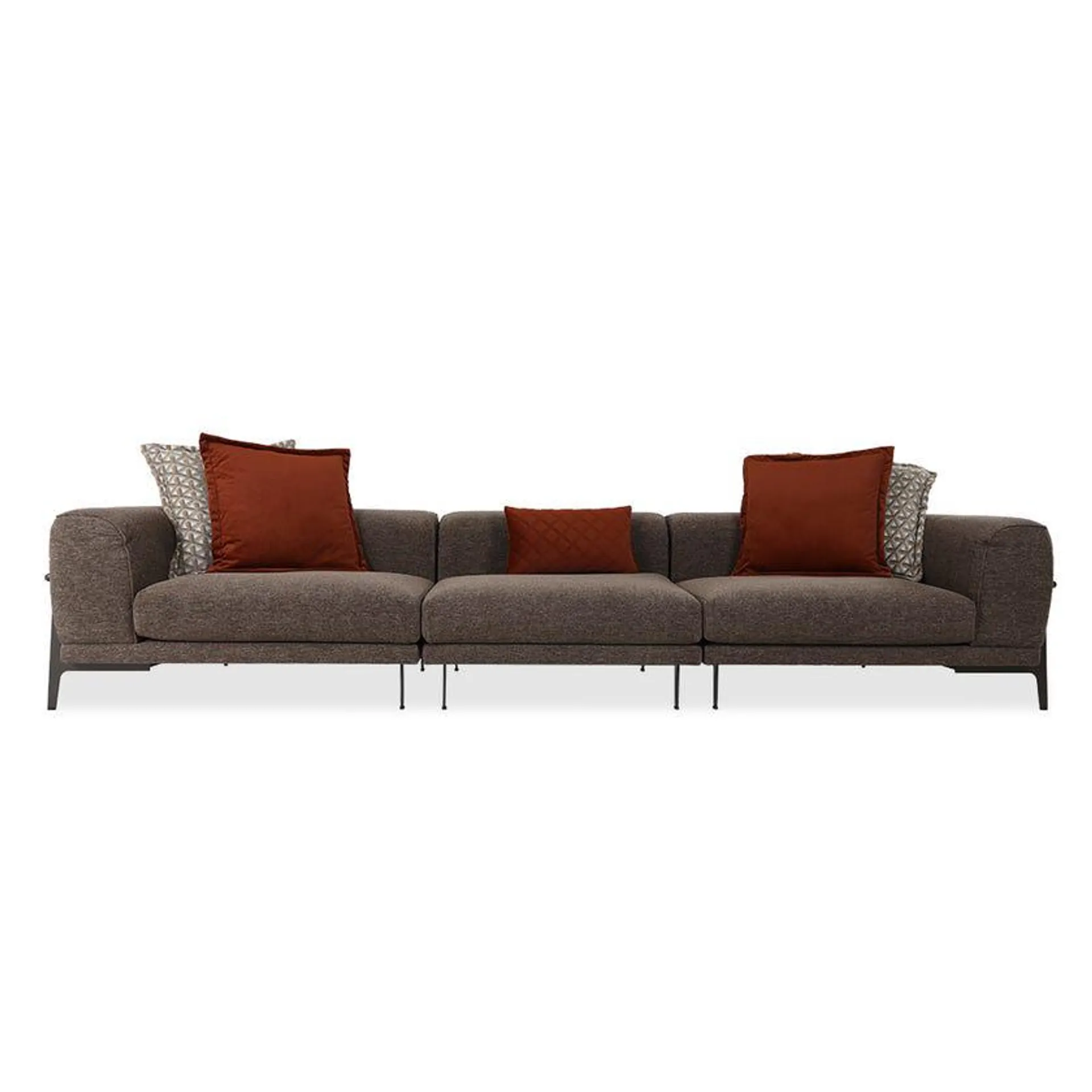 Arcadia 4-Seater Sofa, Brown
