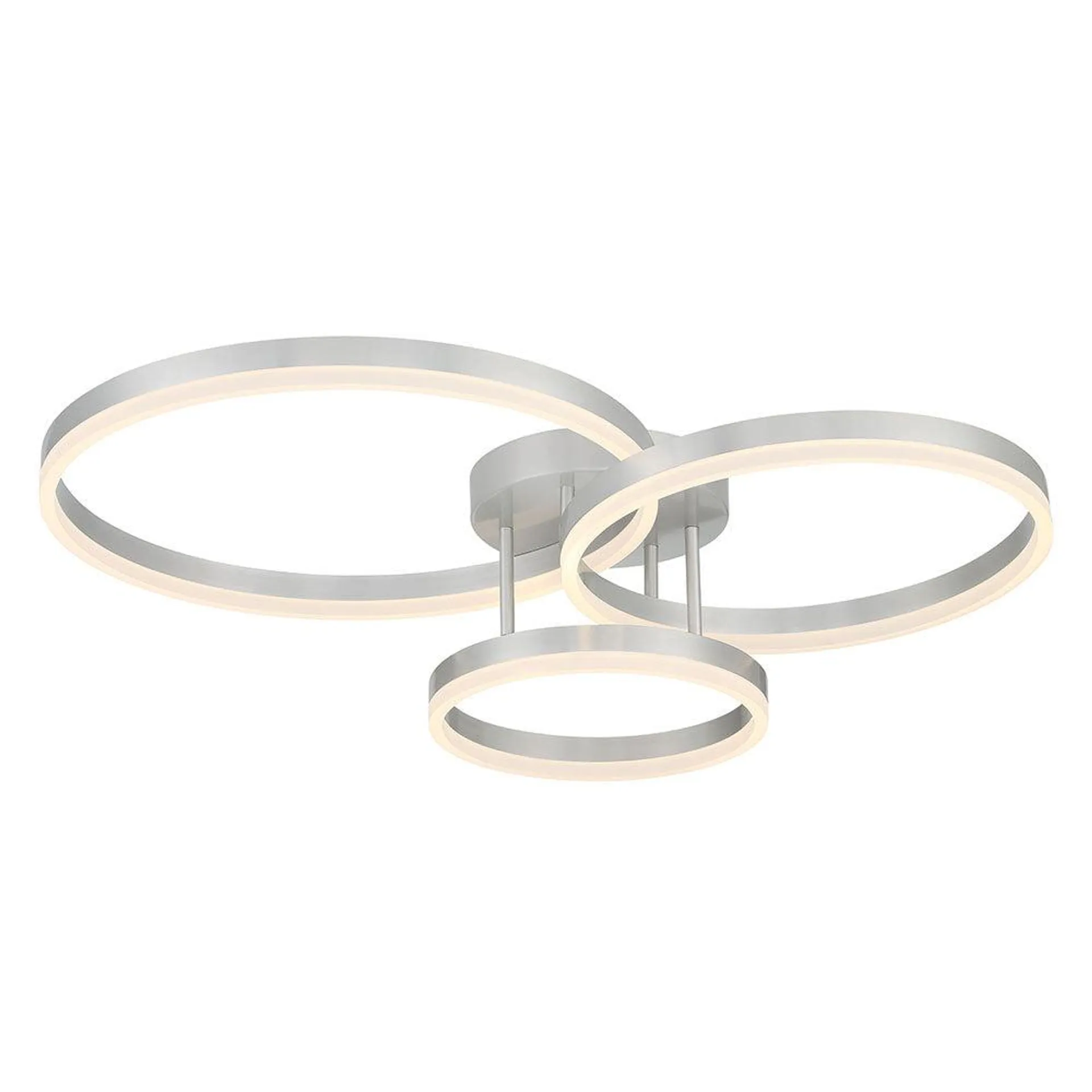 Trio LED Flush Mount - Brushed Nickel
