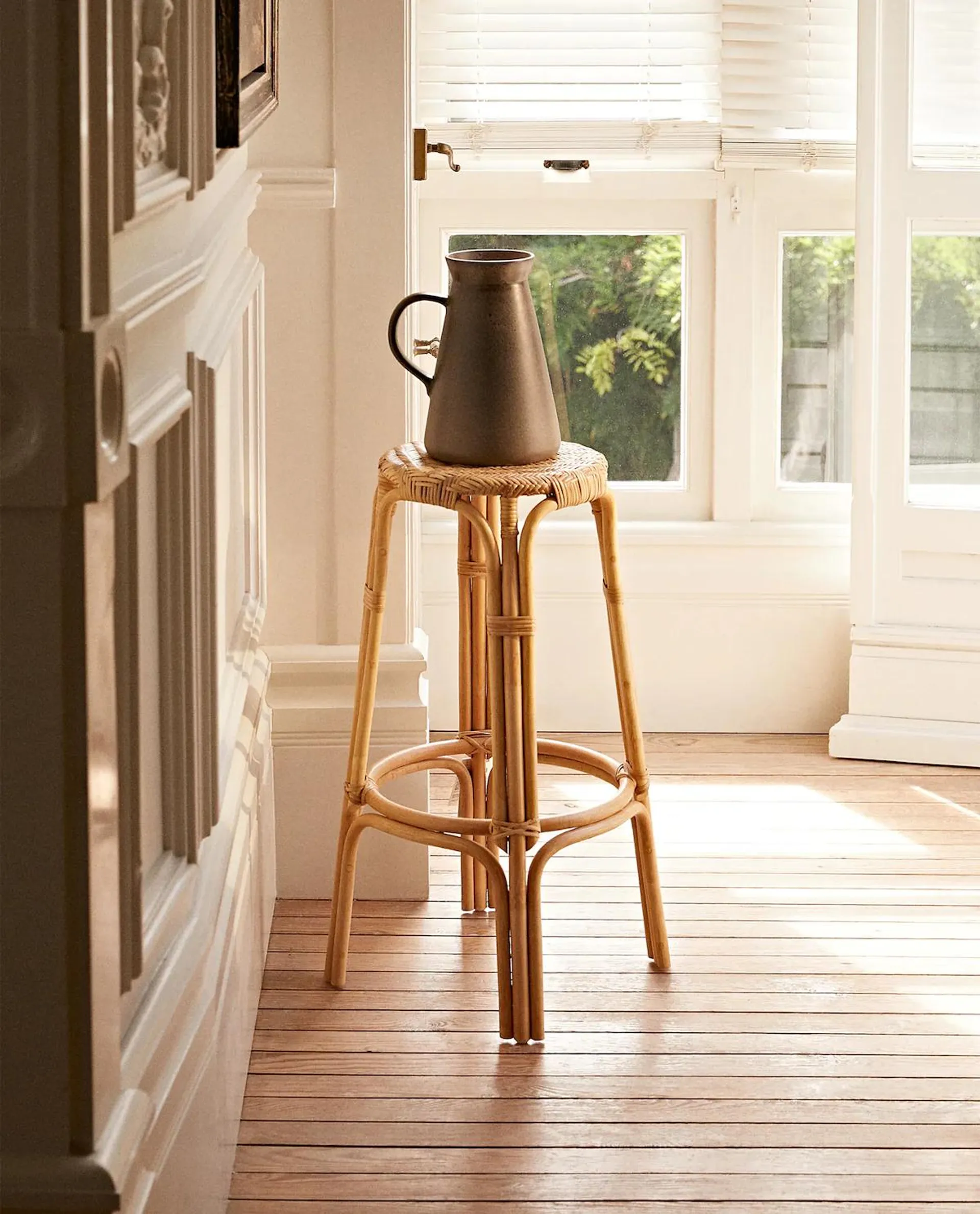 RATTAN STOOL