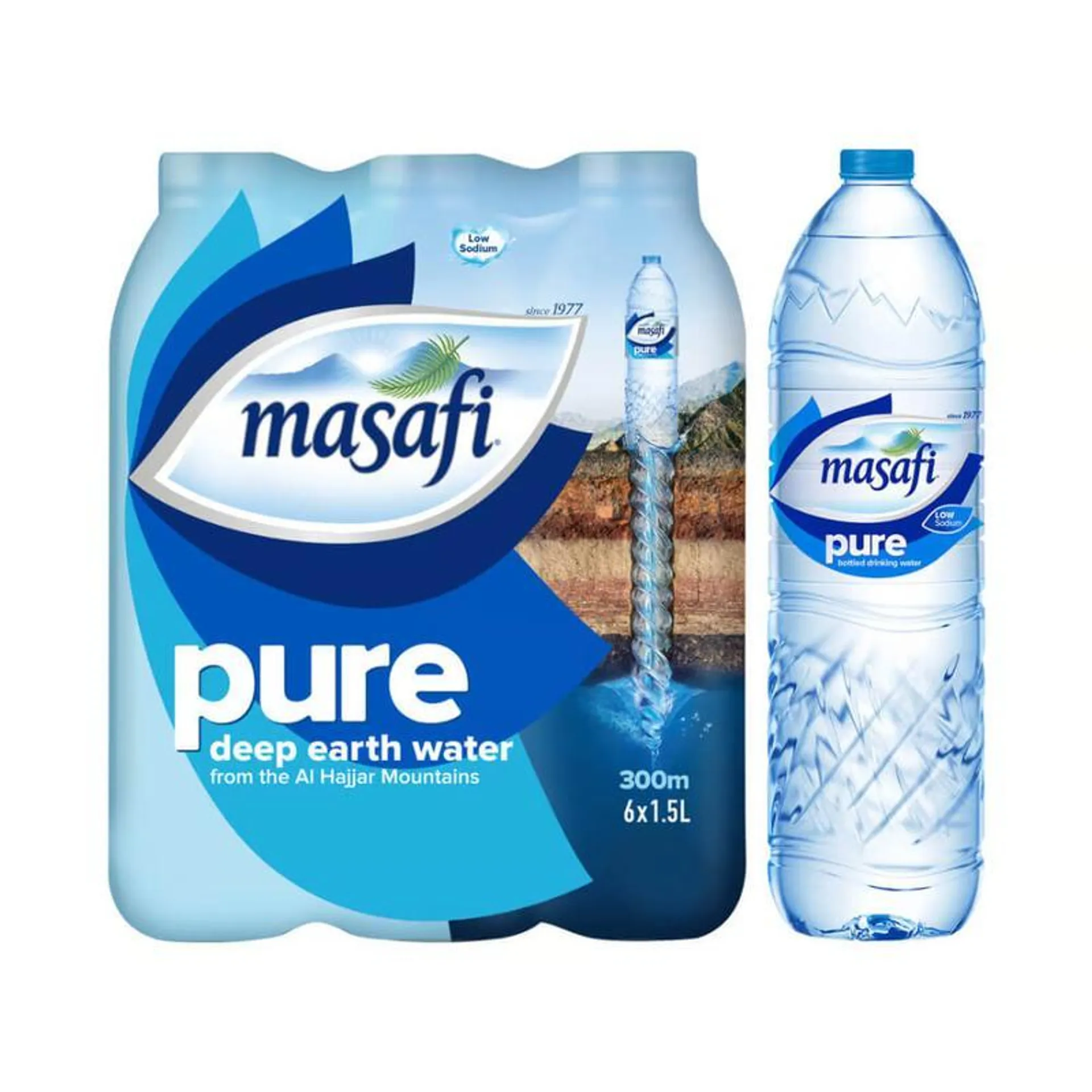 Masafi Pure Mineral Water 6x1L