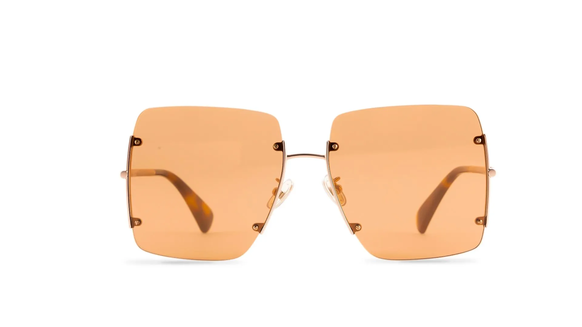 Women Square Gold Sunglass