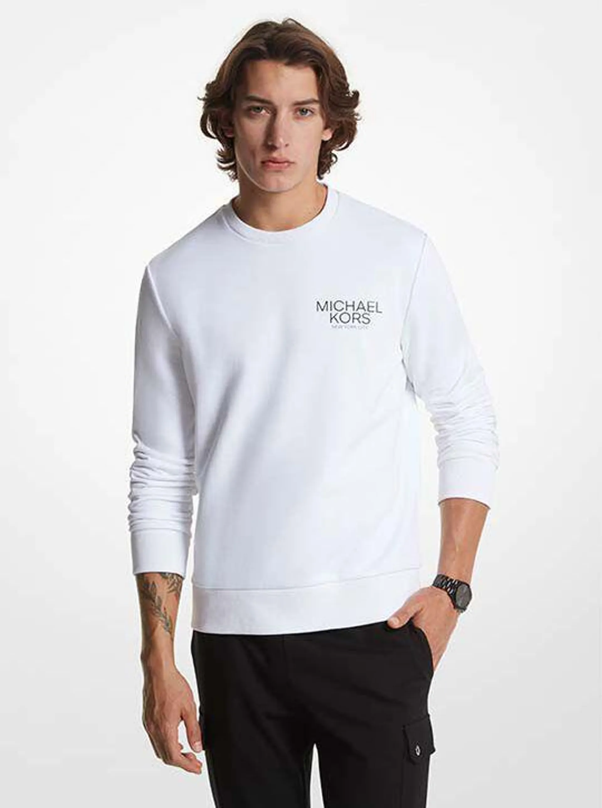 Logo Cotton Blend Sweatshirt