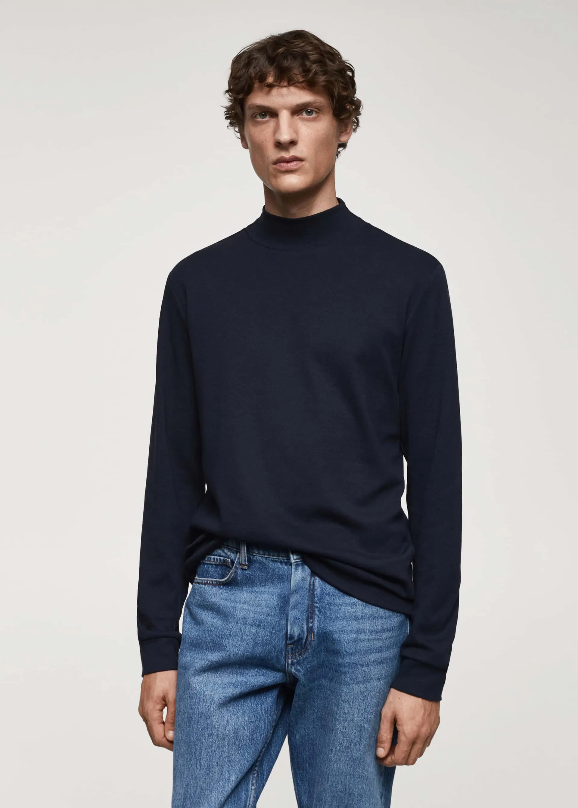 Perkins neck long-sleeved t-shirt