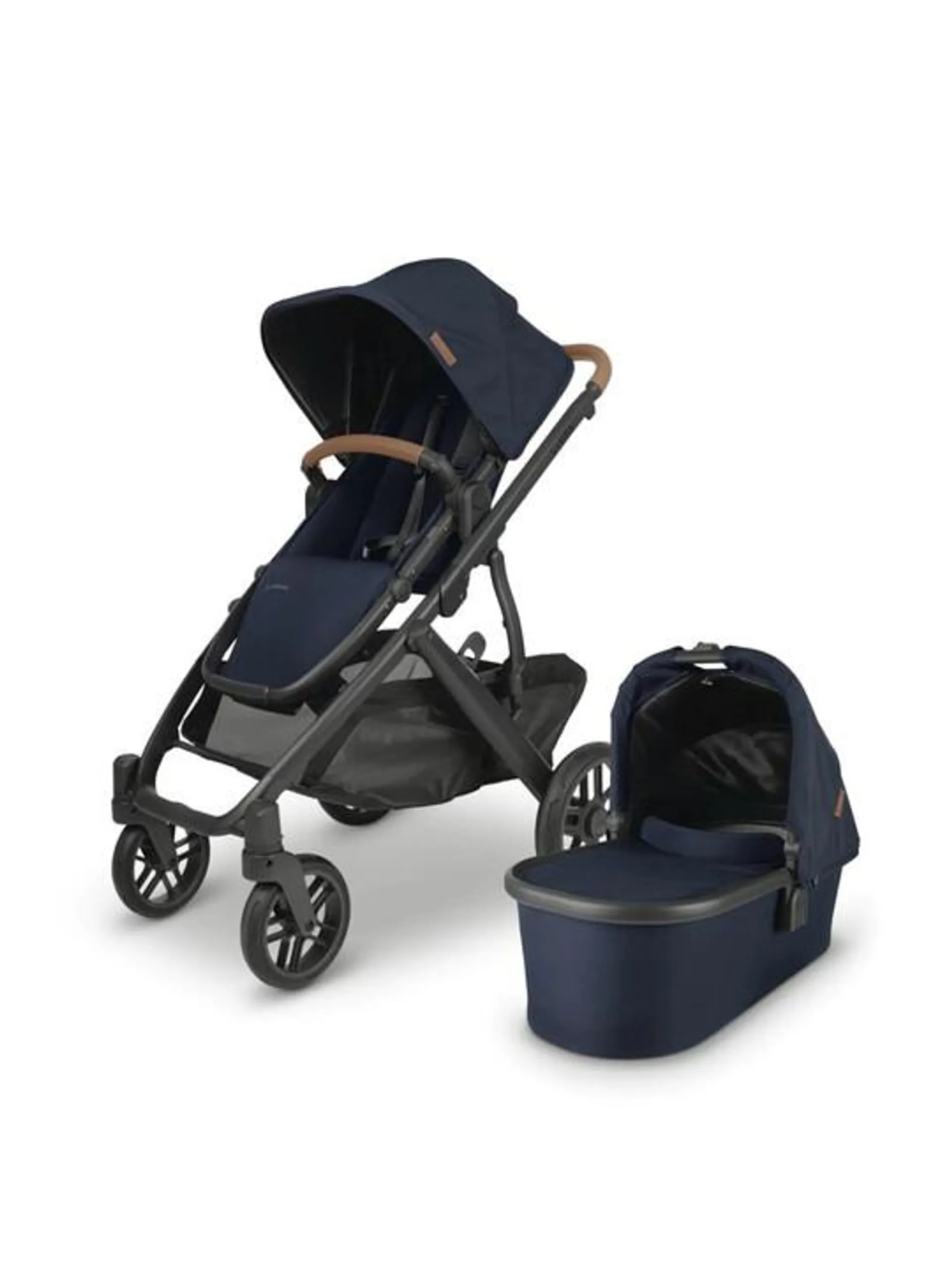 Uppababy - Vista V2 Stroller- Noa (Navy/carbon/saddle leather)