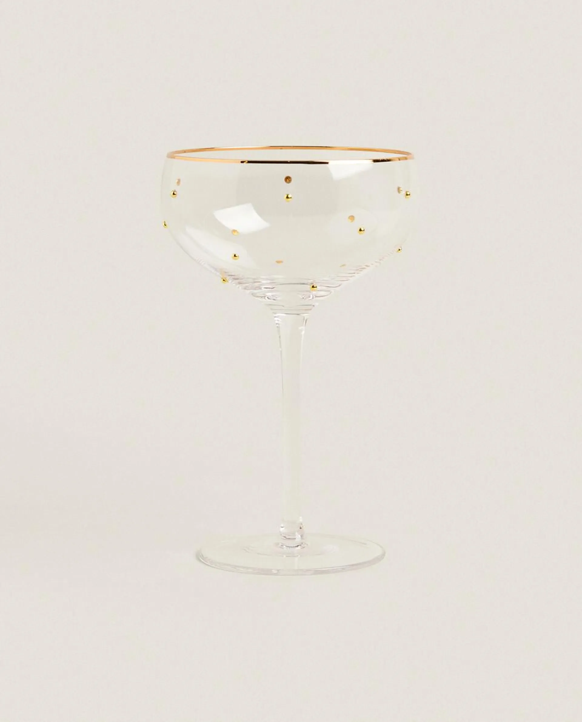 JUICE GLASS WITH GOLD DOT