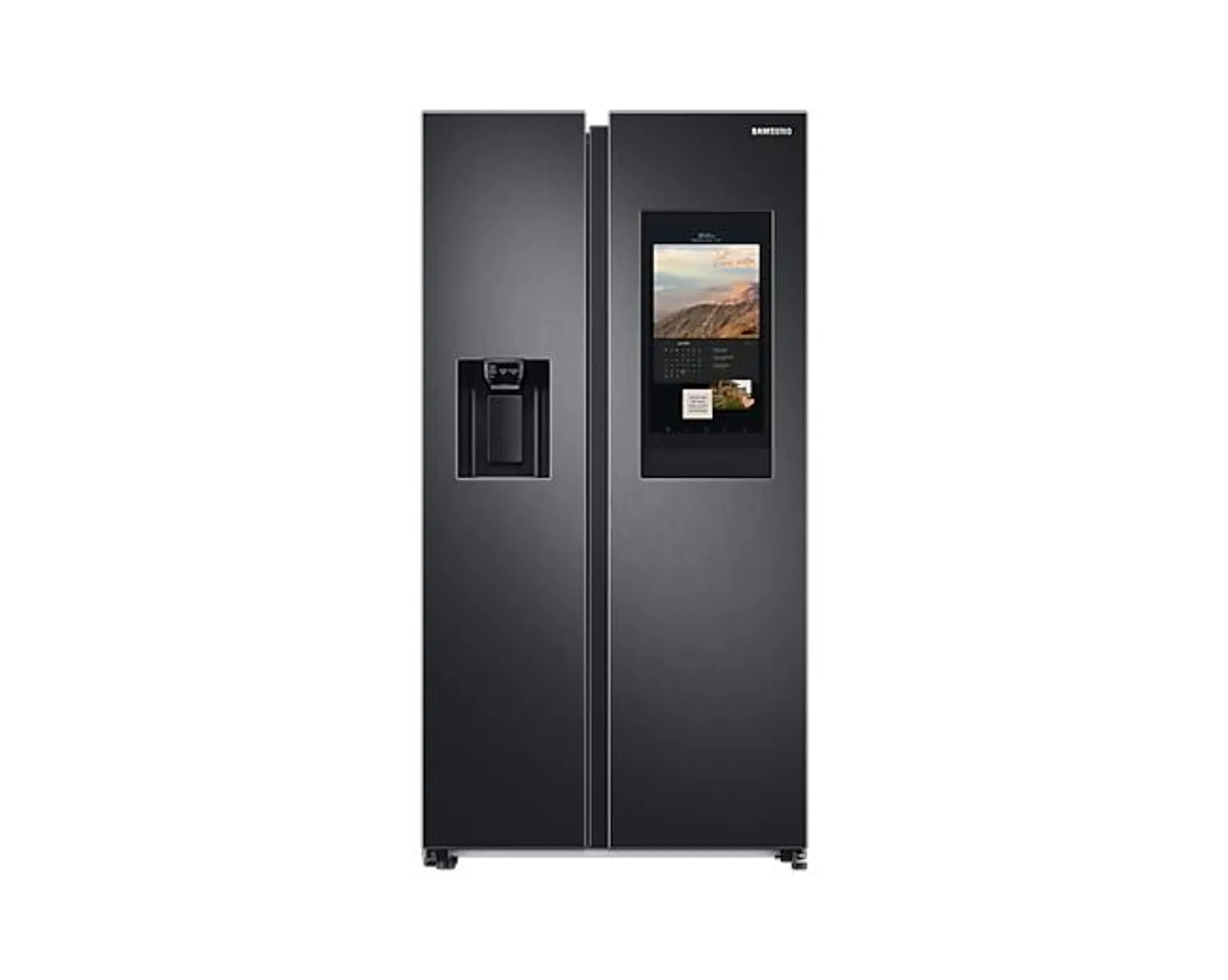 Side by Side Refrigerator with Family Hub, Spotify, SmartView and 591 L, Black - RS6HA8891B1/AE