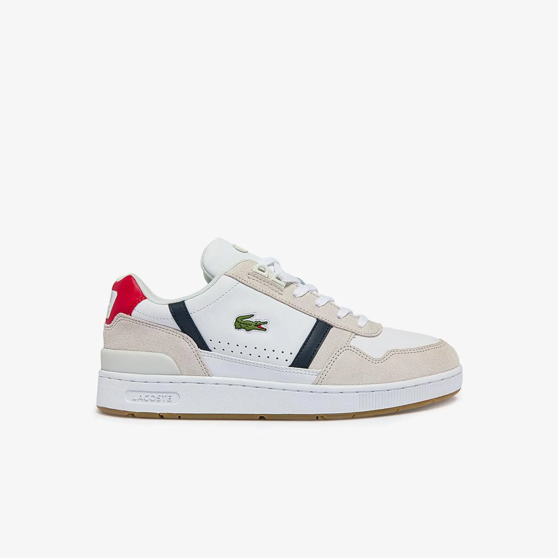 Men's T-clip Tricolour Leather And Suede Trainers