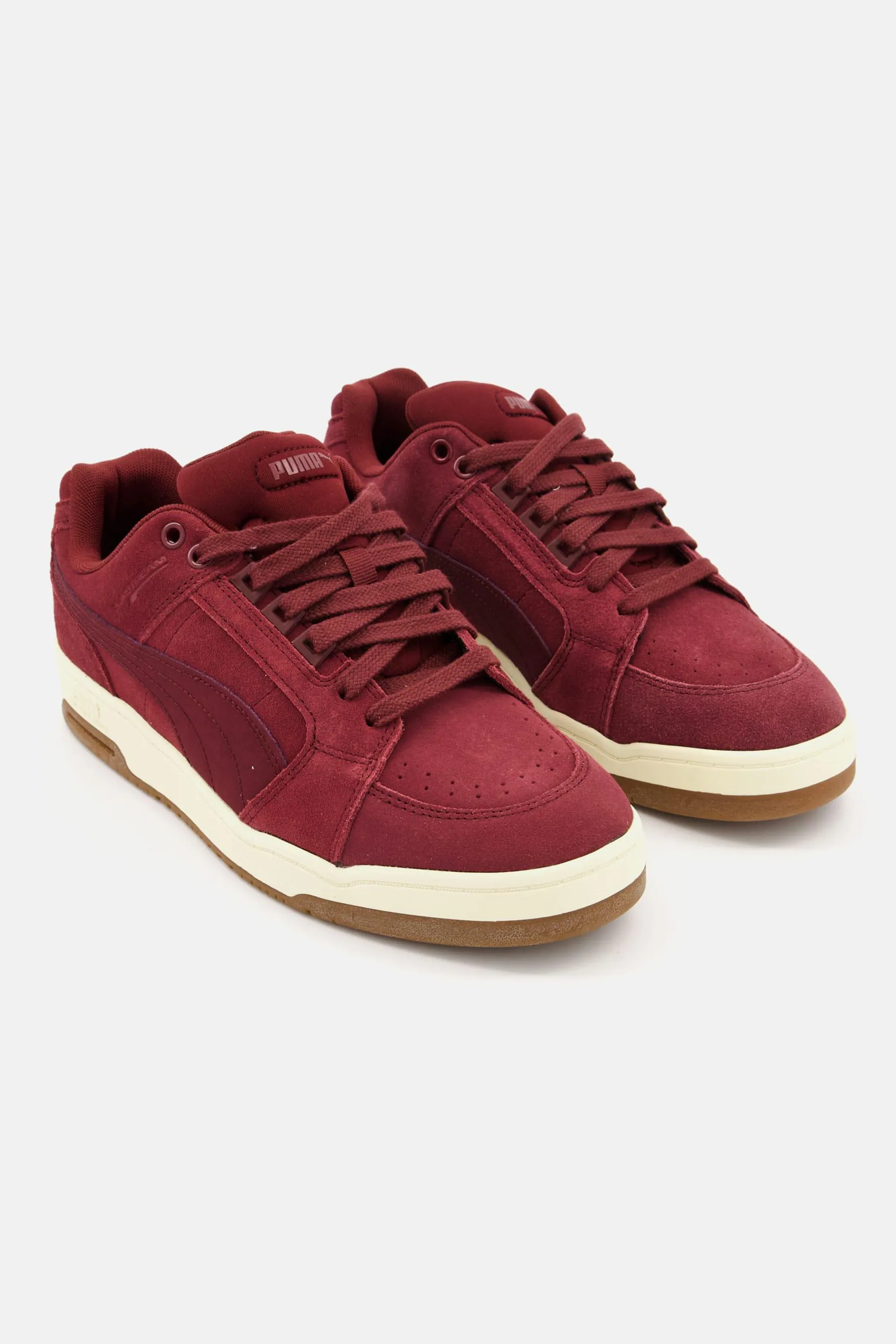 Men Slipstream Lace Up Outdoor Shoes, Maroon/Ivory Combo