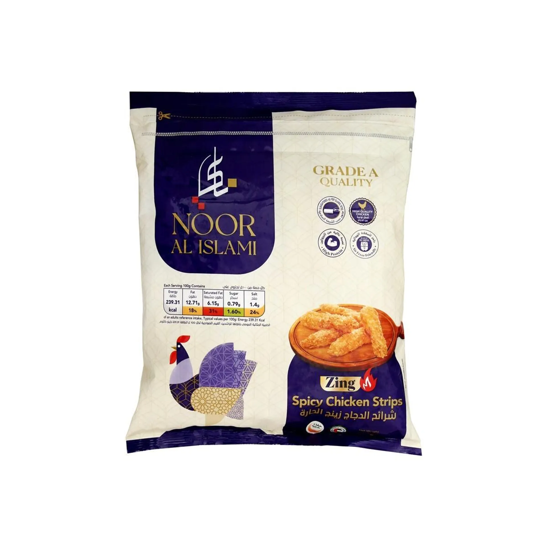 Noor Al Islami Zink Chicken Strip Spicy 940 g