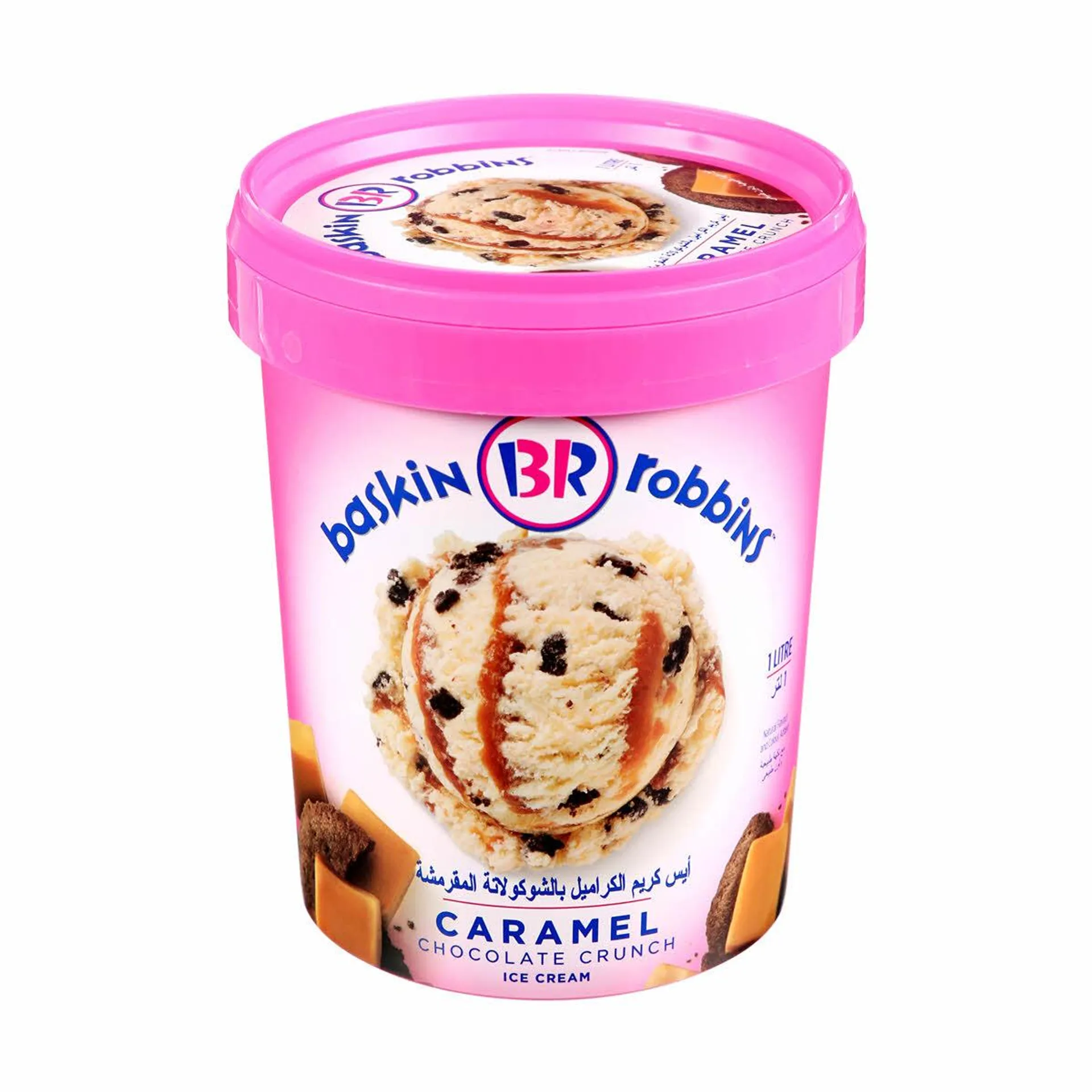 Baskin Robbins Quarts Choco Caramel Crunch 1 L