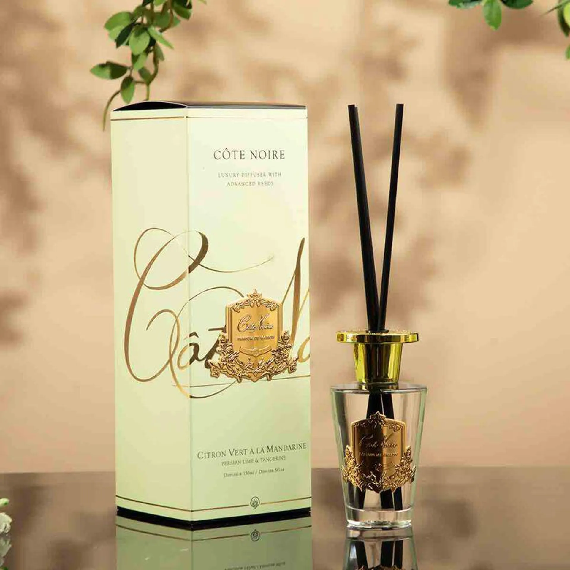 Reed Diffuser Persian Lime & Tangerine with Gold Badge 150ml