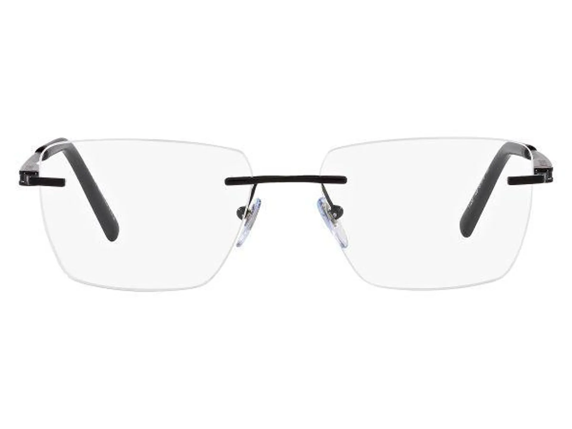 Matte Black Rimless Frame