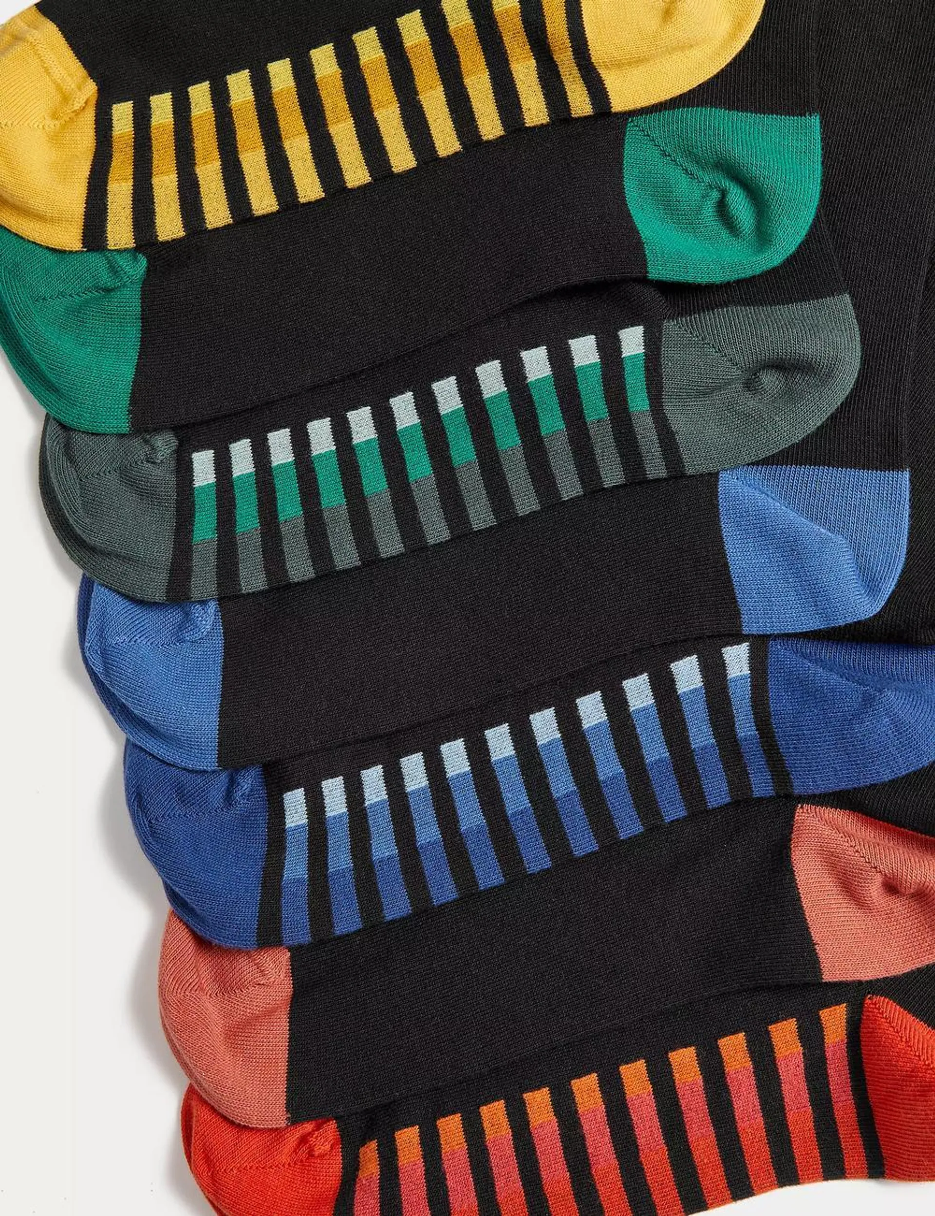 7pk Cool & Fresh™ Striped Socks