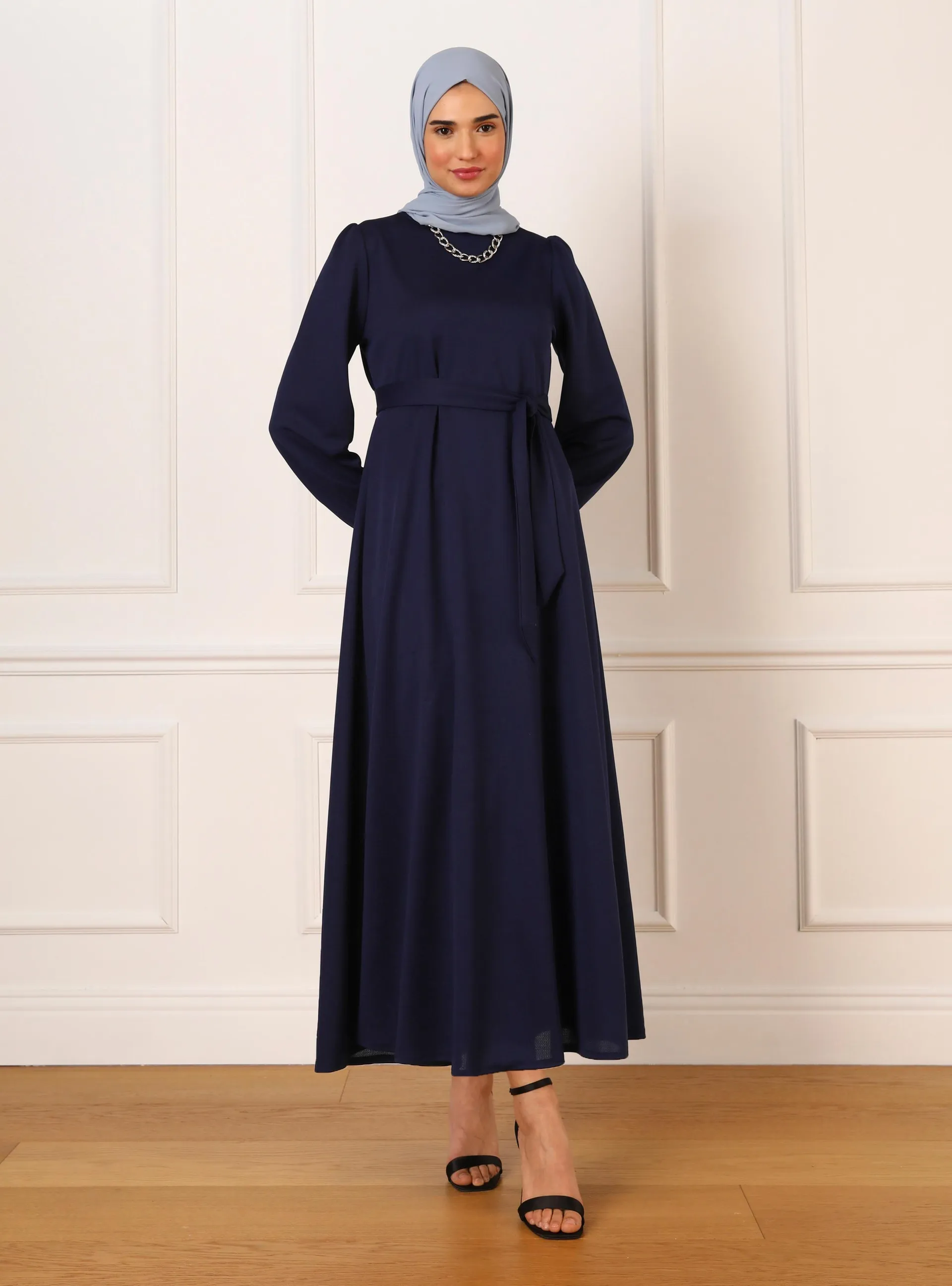 Navy Blue - Modest Dress