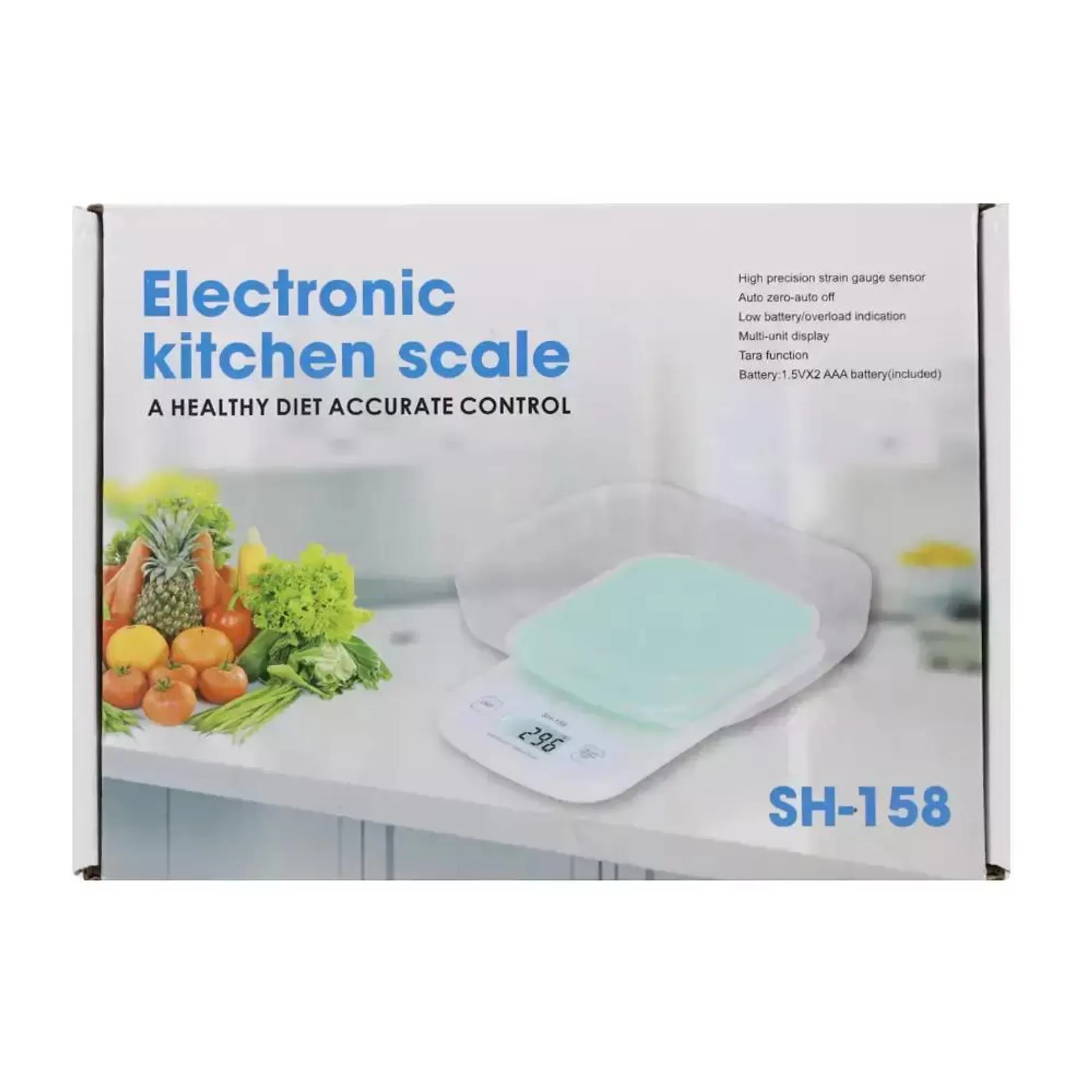 High Accuracy Precision Electronic Digital Kitchen Scale SH-158- White