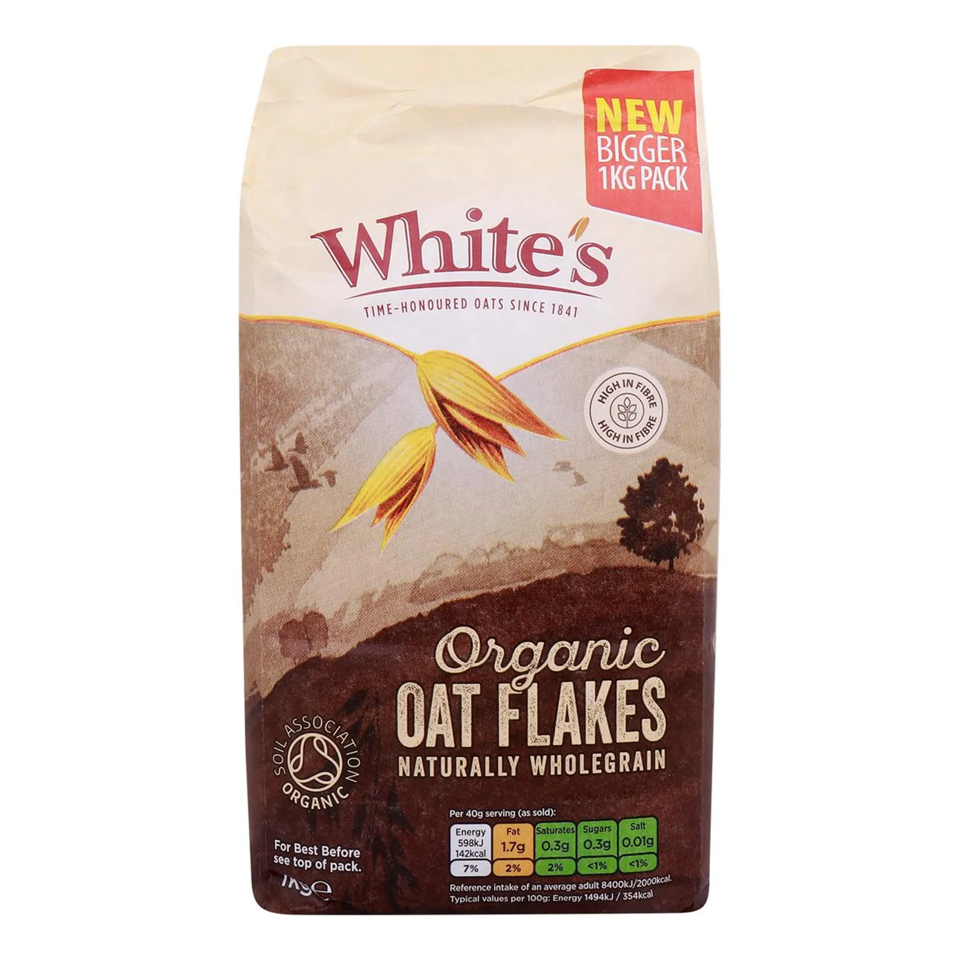 White's Organic Oat Flakes 1 kg