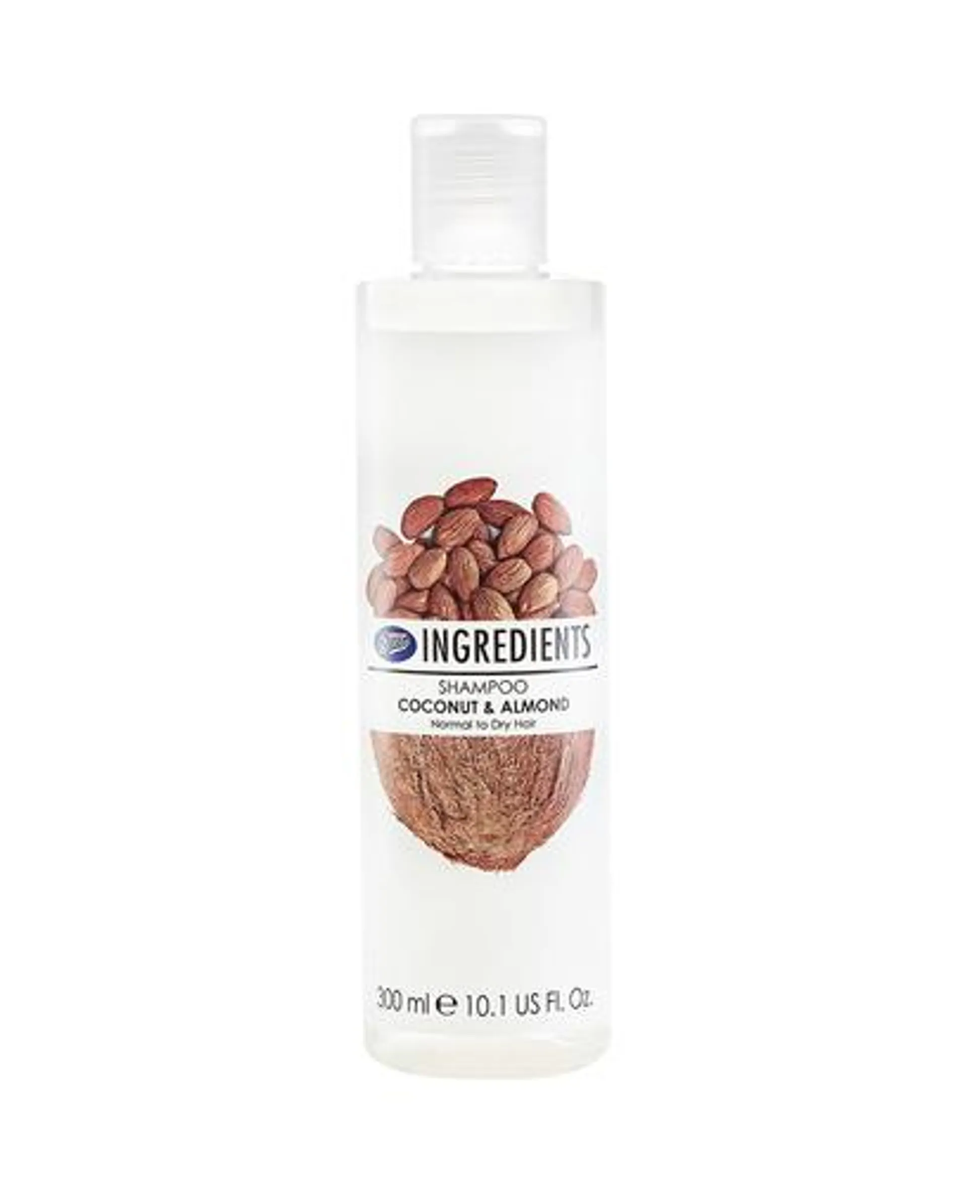 Boots Ingredients Shampoo Coconut & Almond 300ml