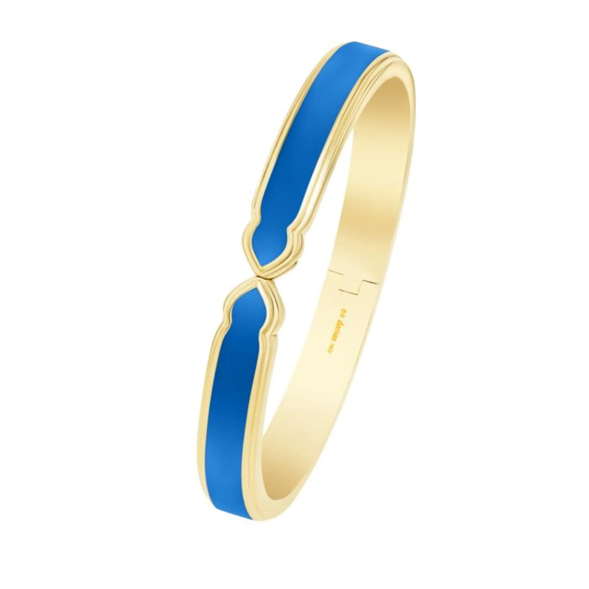 Casablanca Brass Bangle with Royal Blue Ceramic motif 9mm