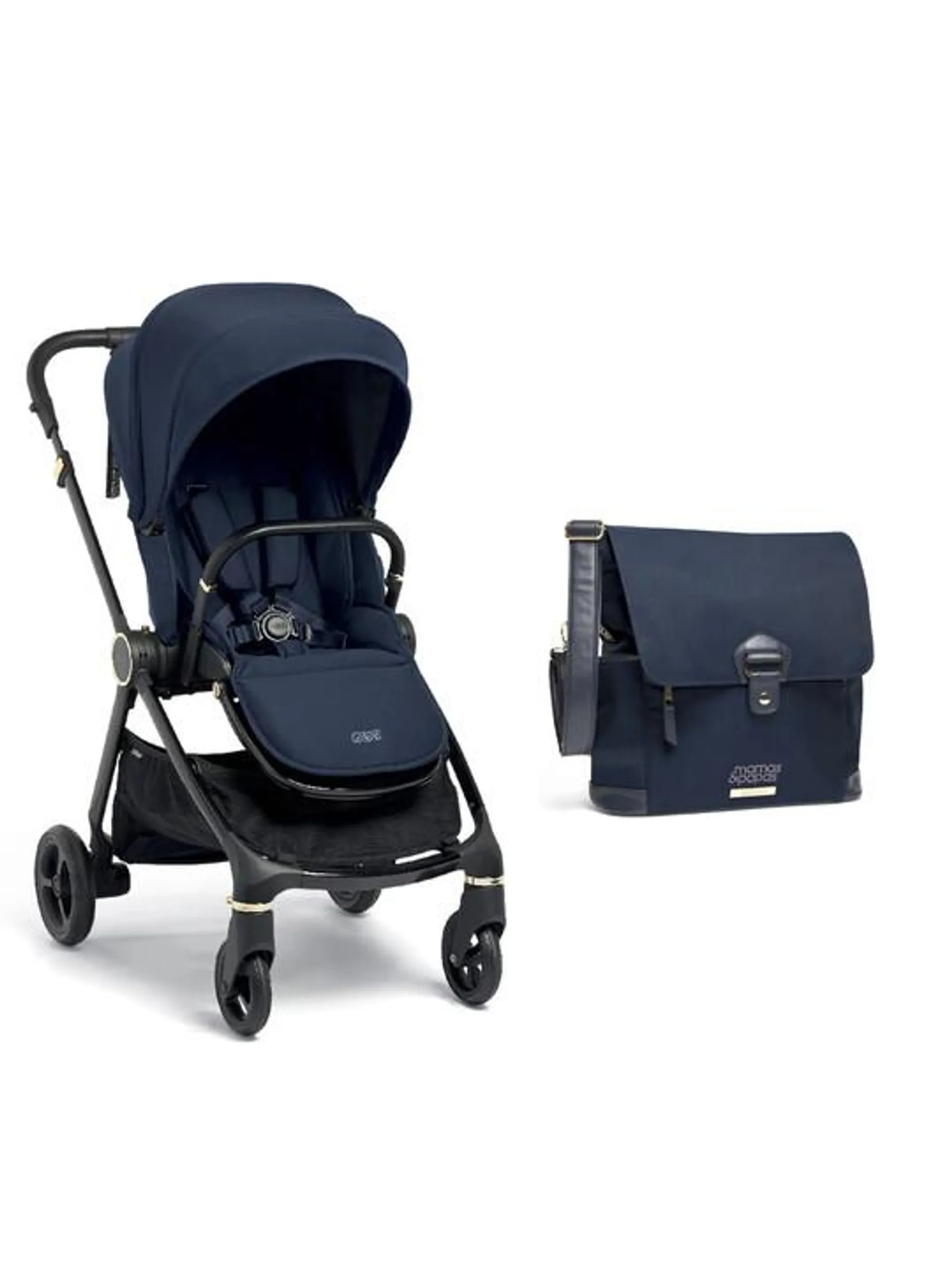 Strada Midnight Pushchair & Changing Bag