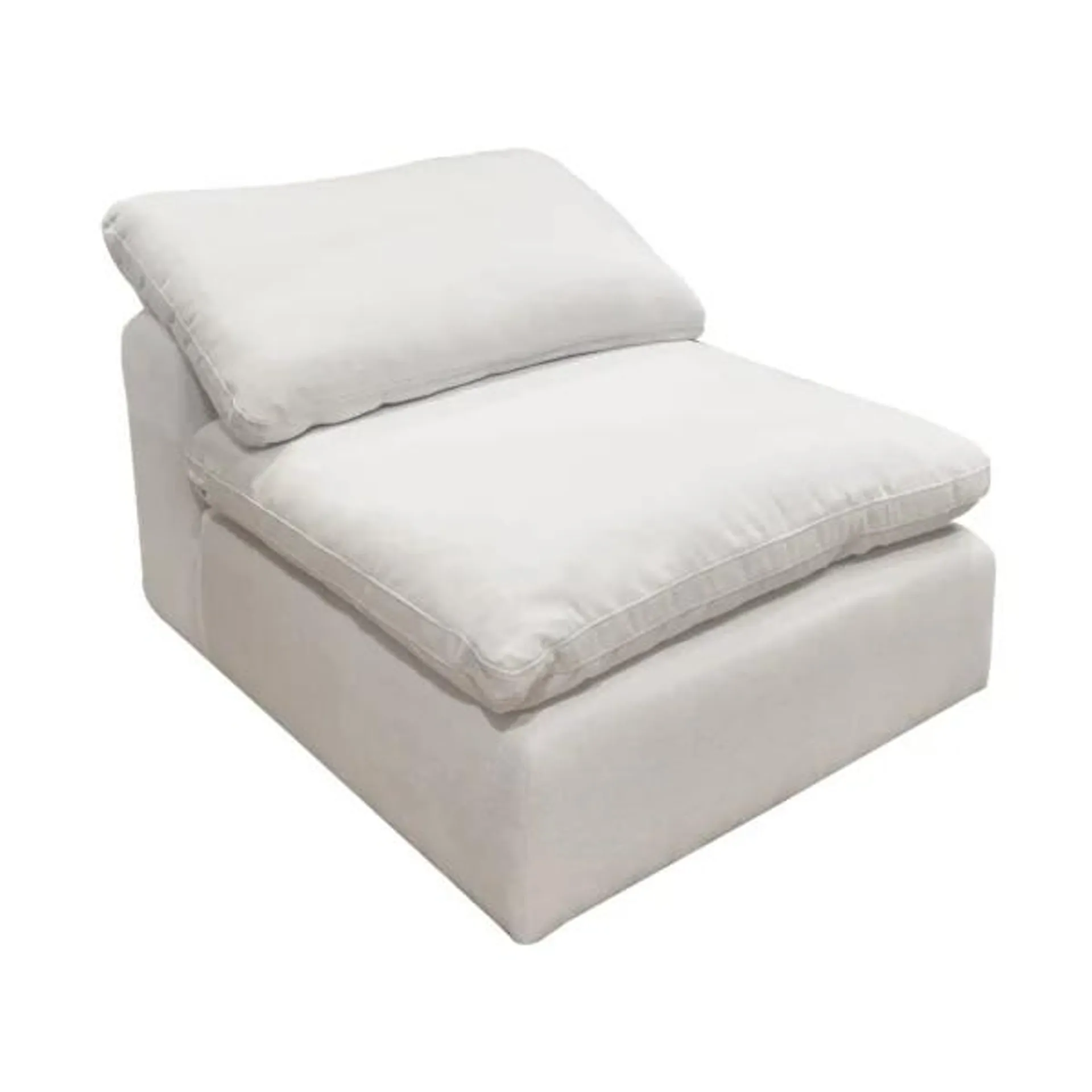 Aza Armless Single Seater – White