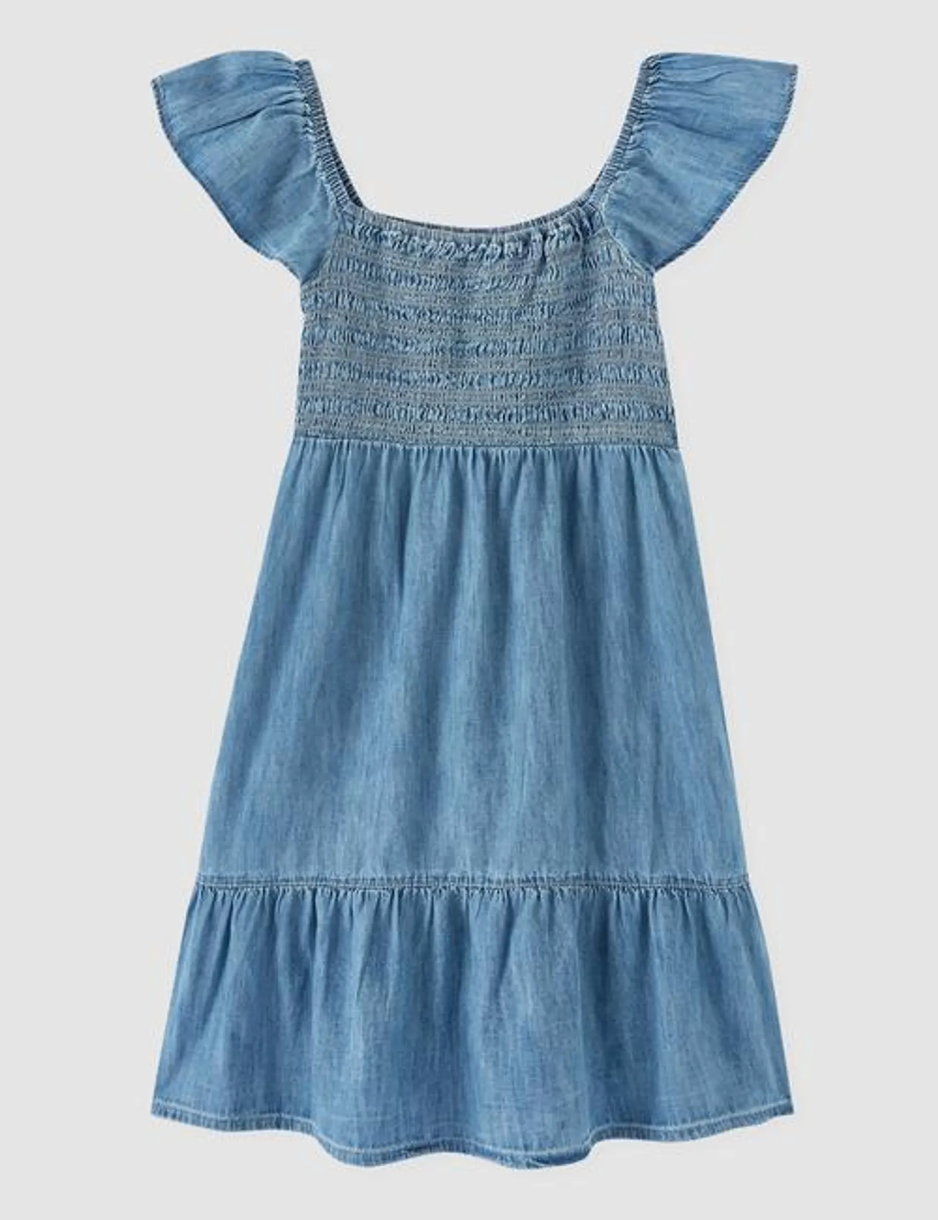 Kids Smocked Midi Dress