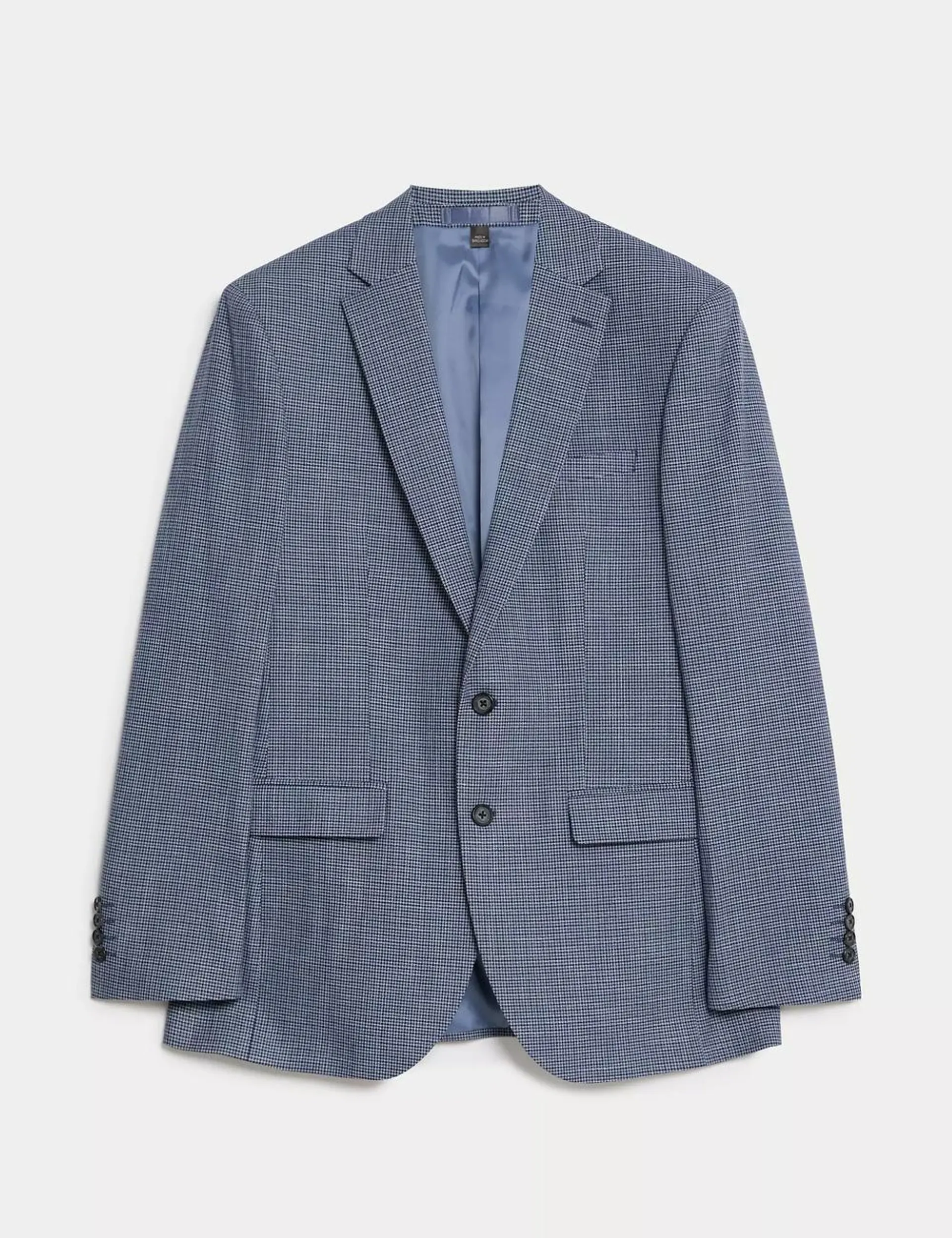 Slim Fit Puppytooth Stretch Suit Jacket