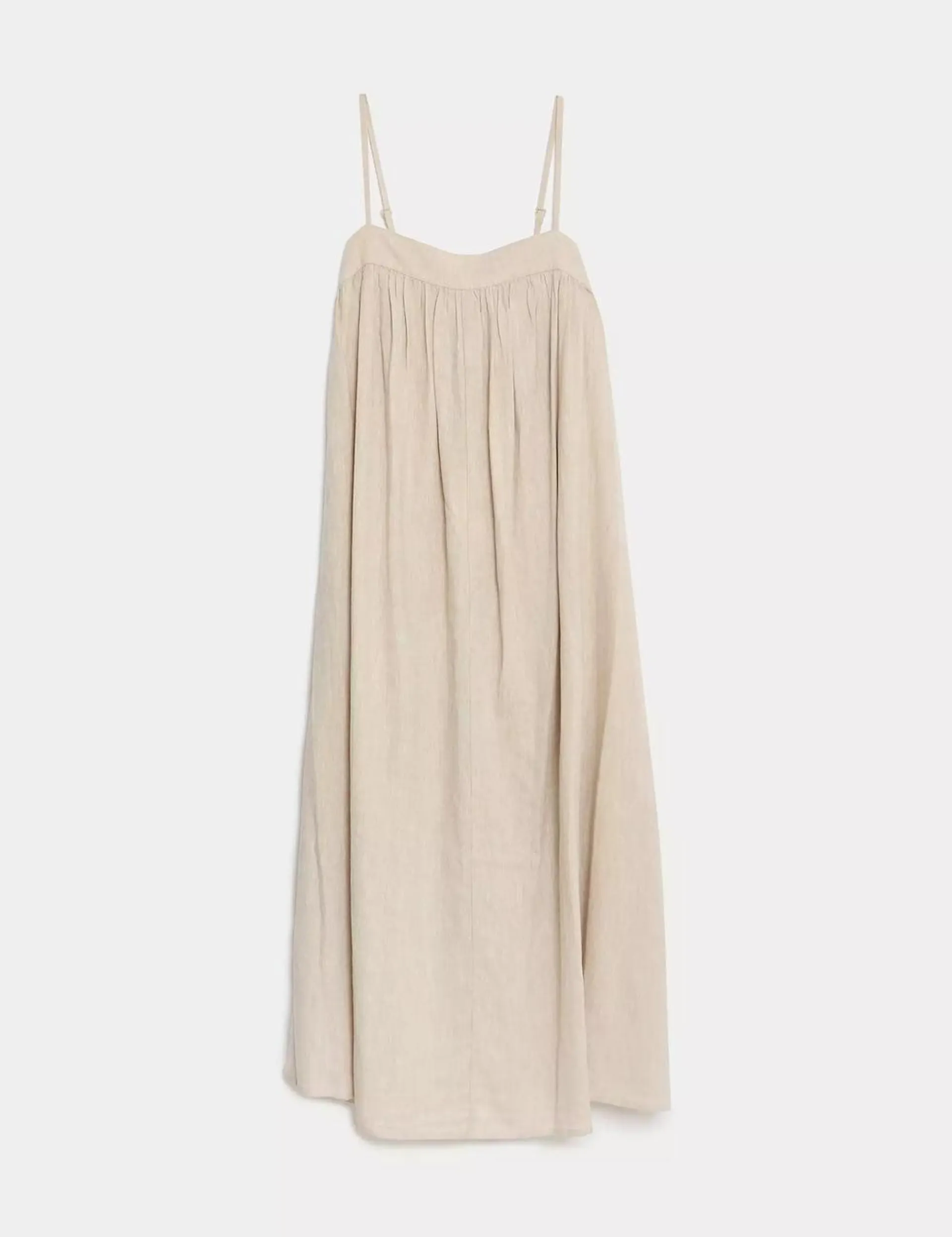 Linen Rich Cami Midi Dress