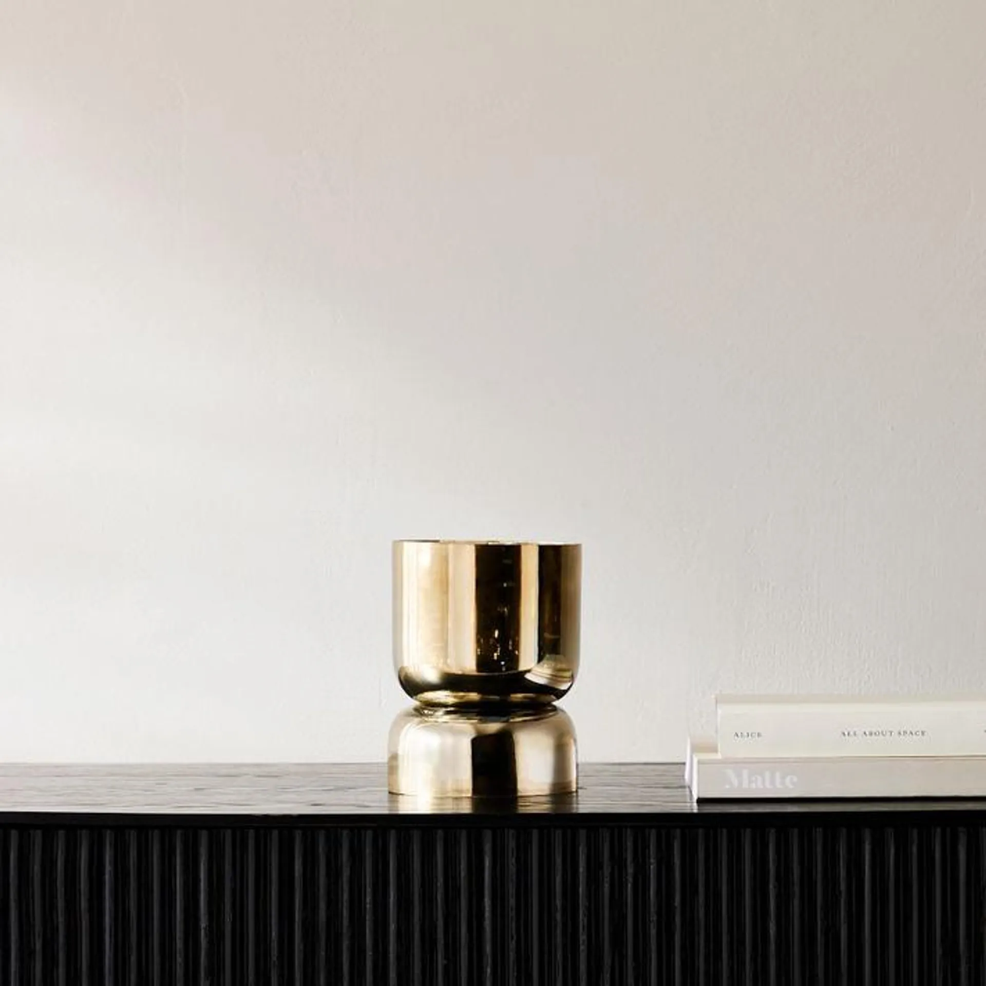 Foundations Gold Smoke Candleholders